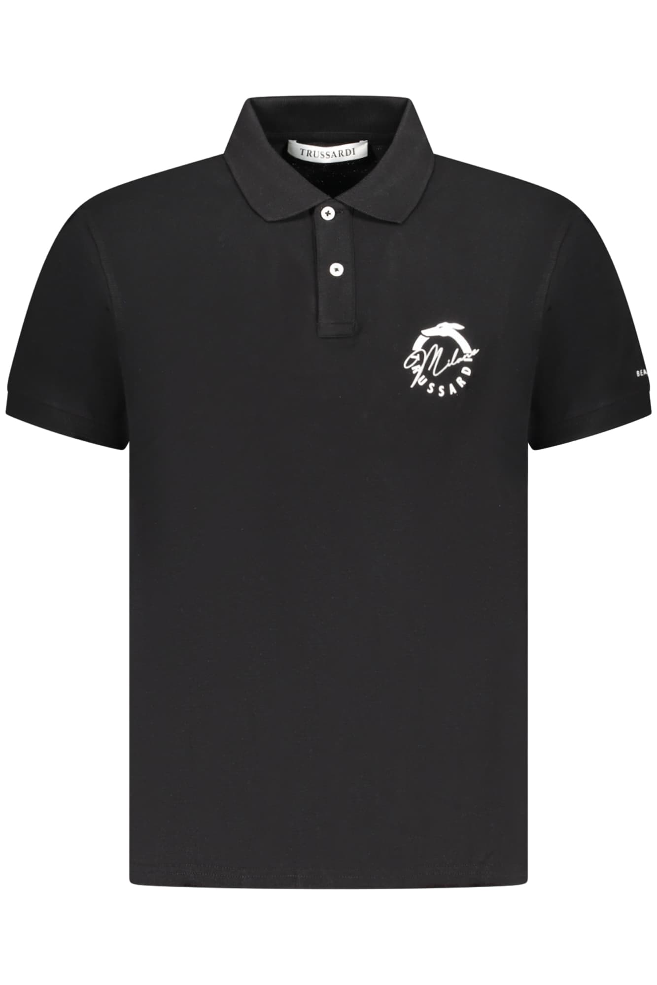 TRUSSARDI POLO MANICHE CORTE UOMO NERO - Immagine 1