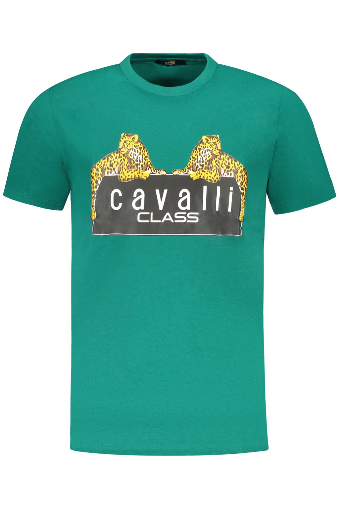 CAVALLI CLASS T-SHIRT MANICHE CORTE UOMO VERDE - Immagine principale