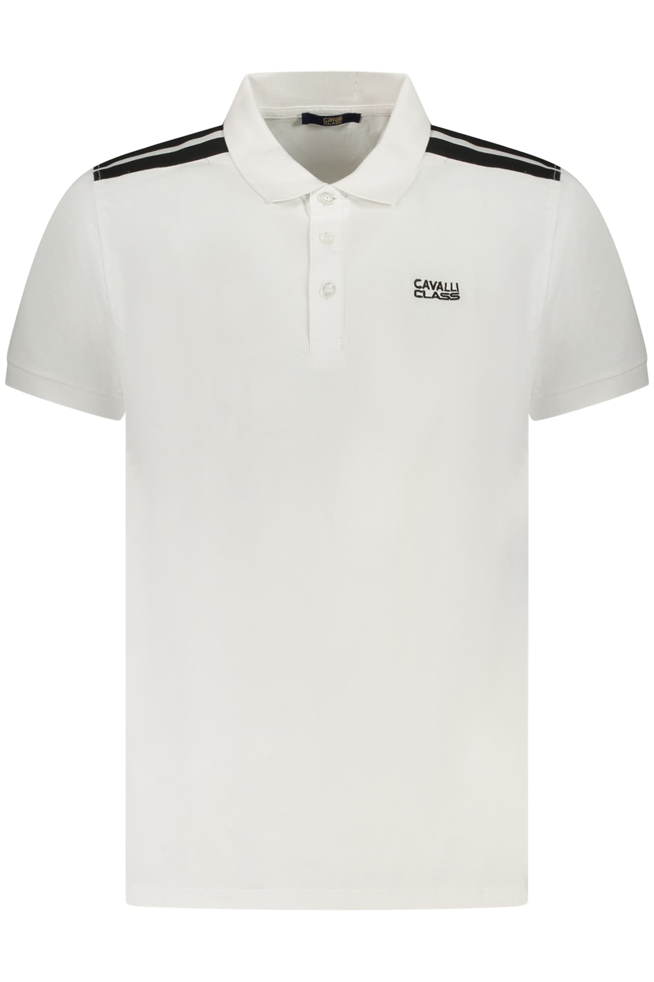CAVALLI CLASS POLO MANICHE CORTE UOMO BIANCO - Immagine 1