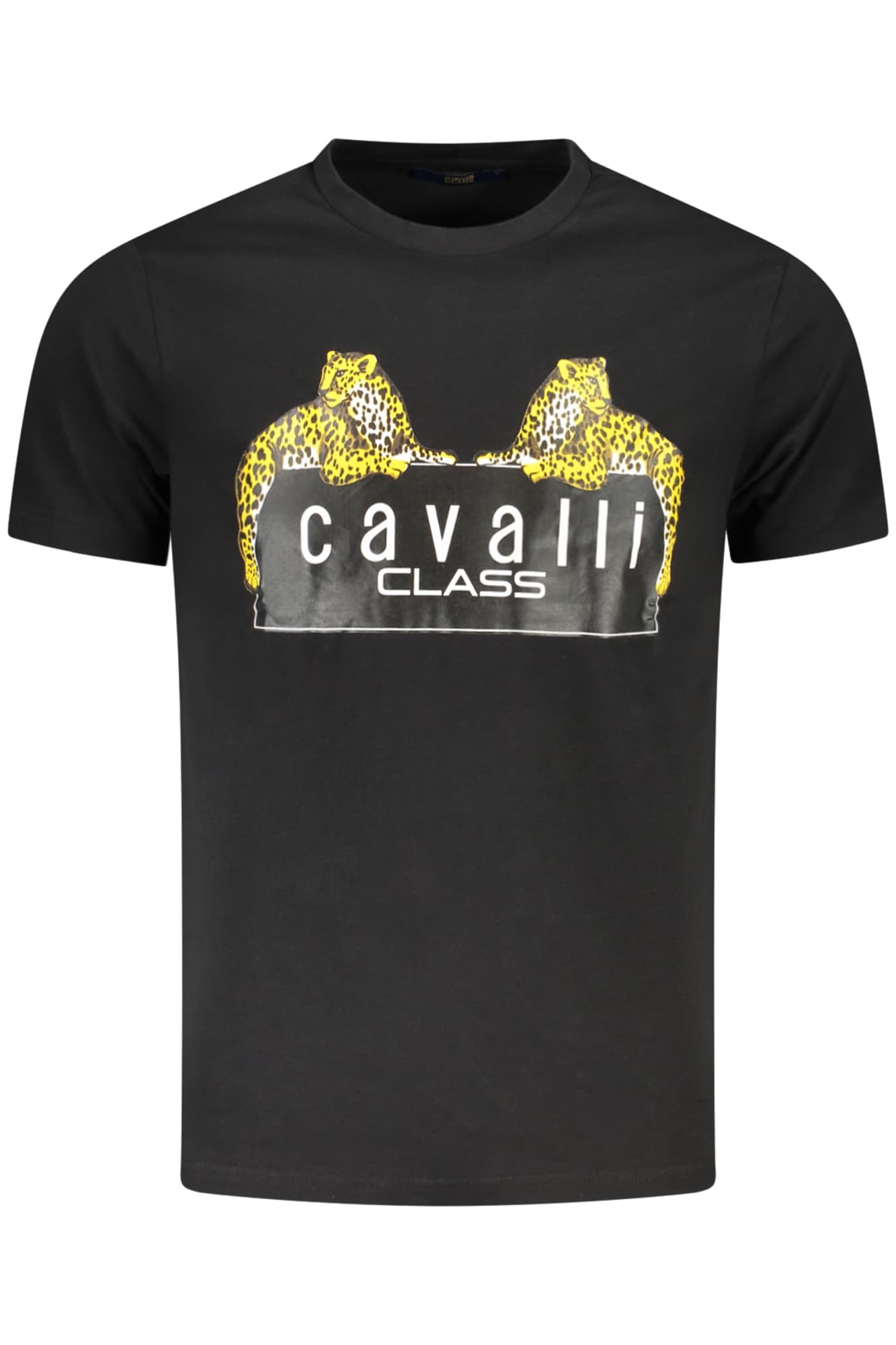 CAVALLI CLASS T-SHIRT MANICHE CORTE UOMO NERO - Immagine 1