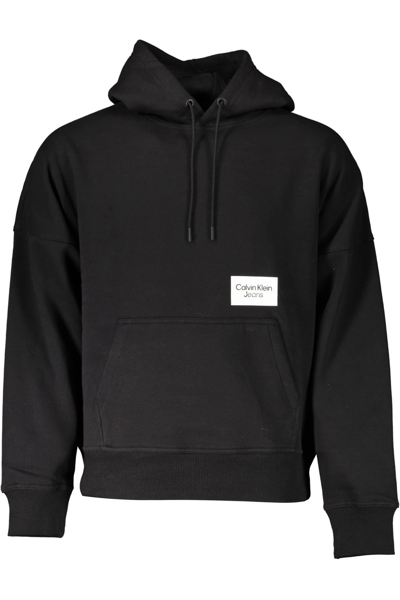CALVIN KLEIN FELPA SENZA ZIP UOMO NERO - Immagine 1