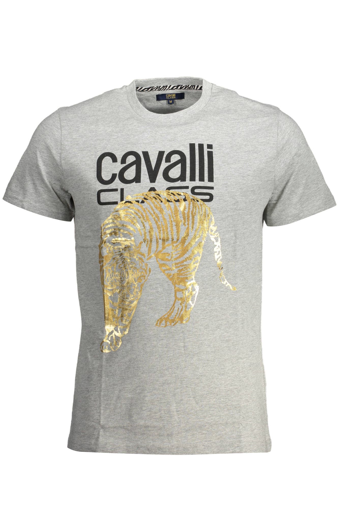 CAVALLI CLASS T-SHIRT MANICHE CORTE UOMO GRIGIO - Immagine 1