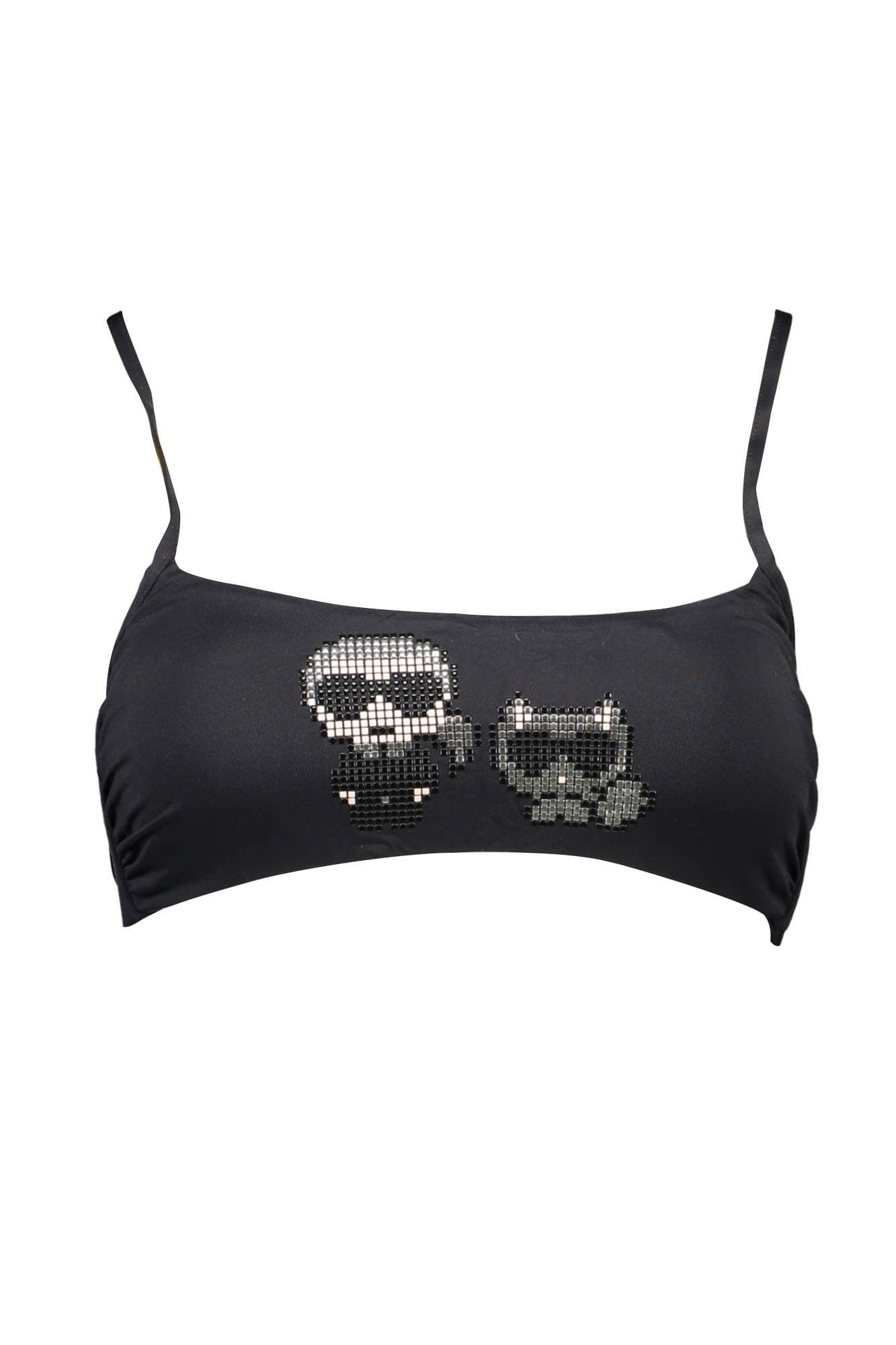 KARL LAGERFELD BEACHWEAR COSTUME PARTE SOPRA DONNA NERO - Immagine principale