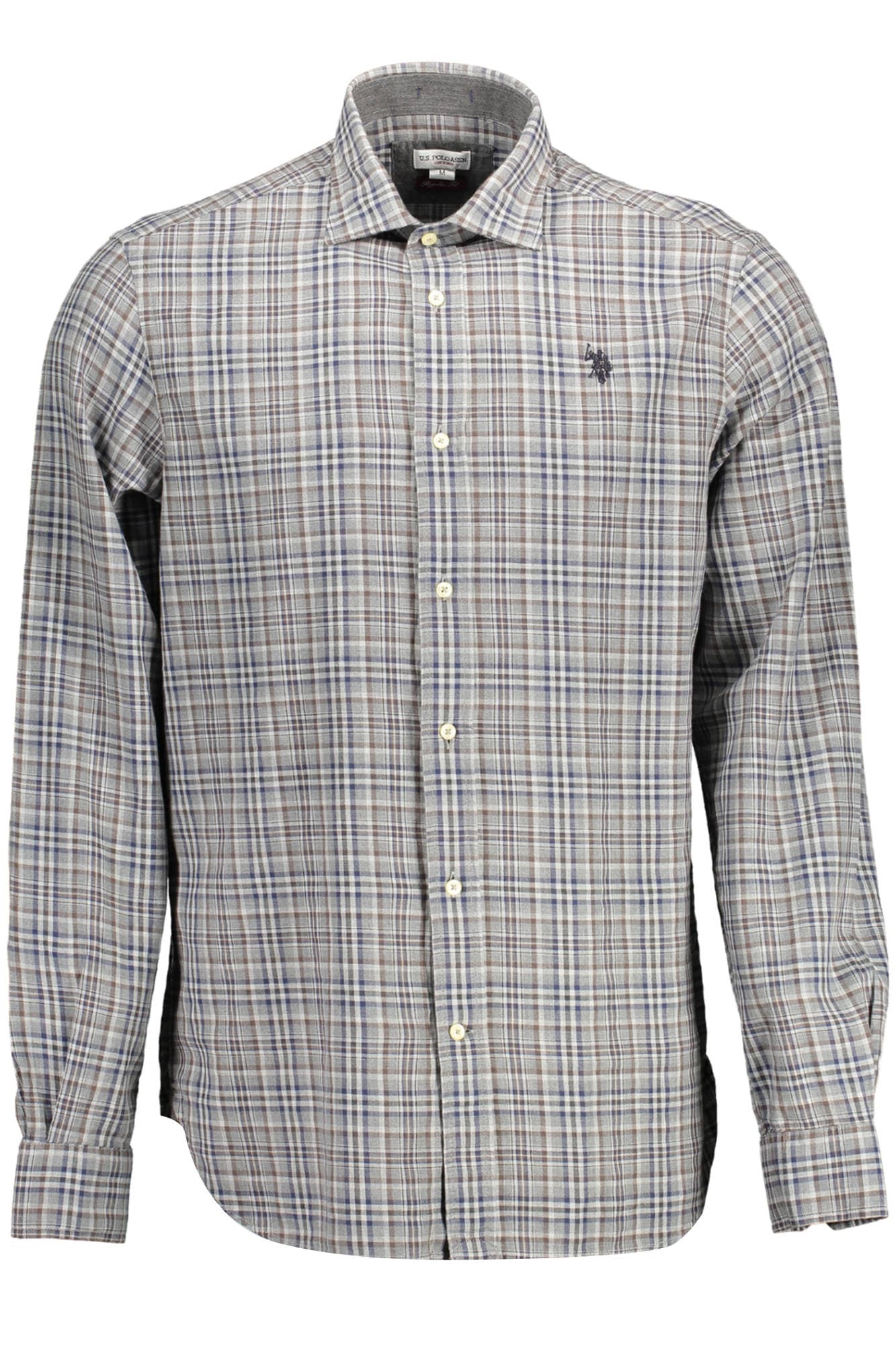 U.S. POLO ASSN. CAMICIA MANICHE LUNGHE UOMO GRIGIO