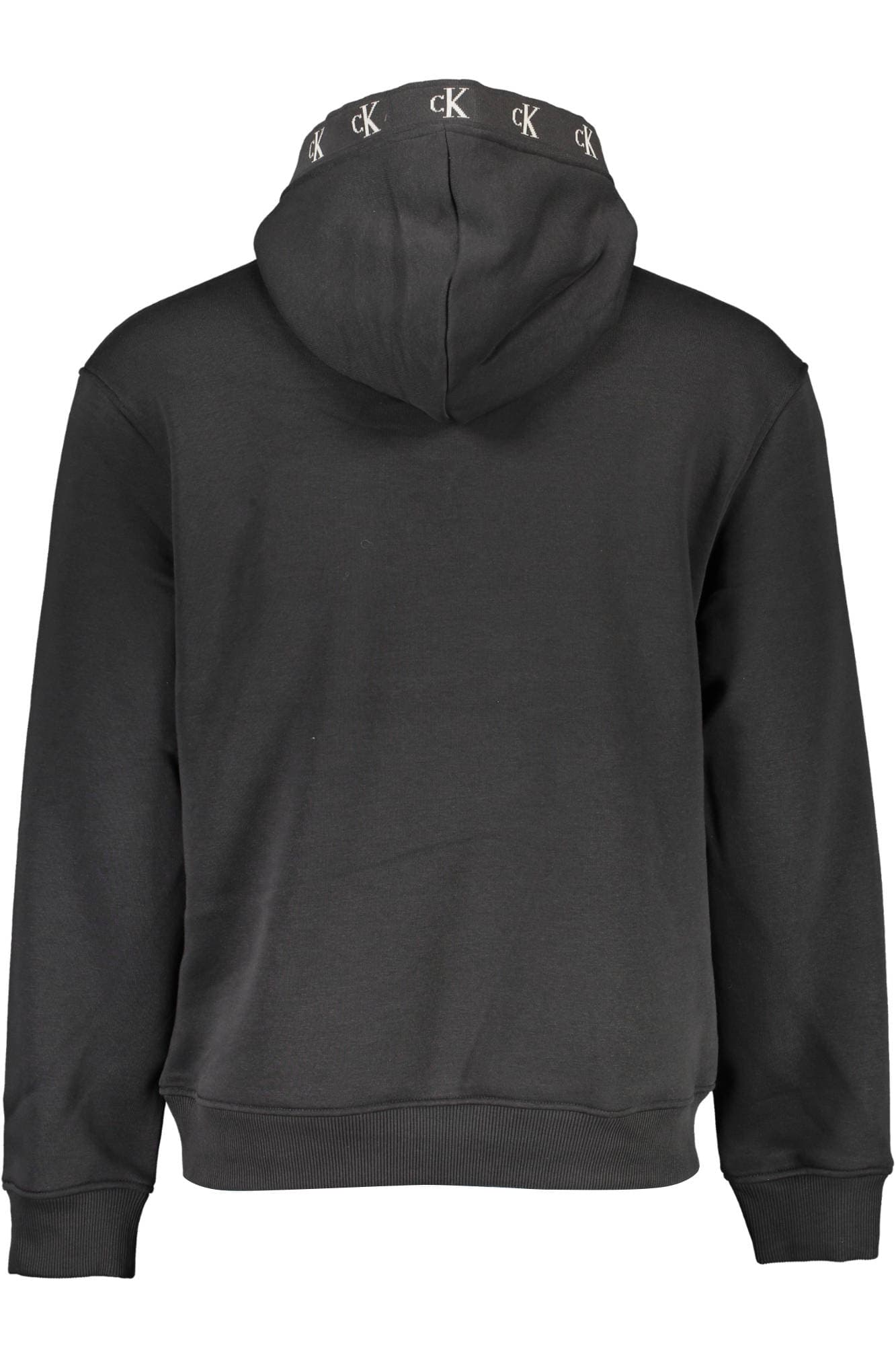 CALVIN KLEIN FELPA SENZA ZIP UOMO NERO - Miniatura 2