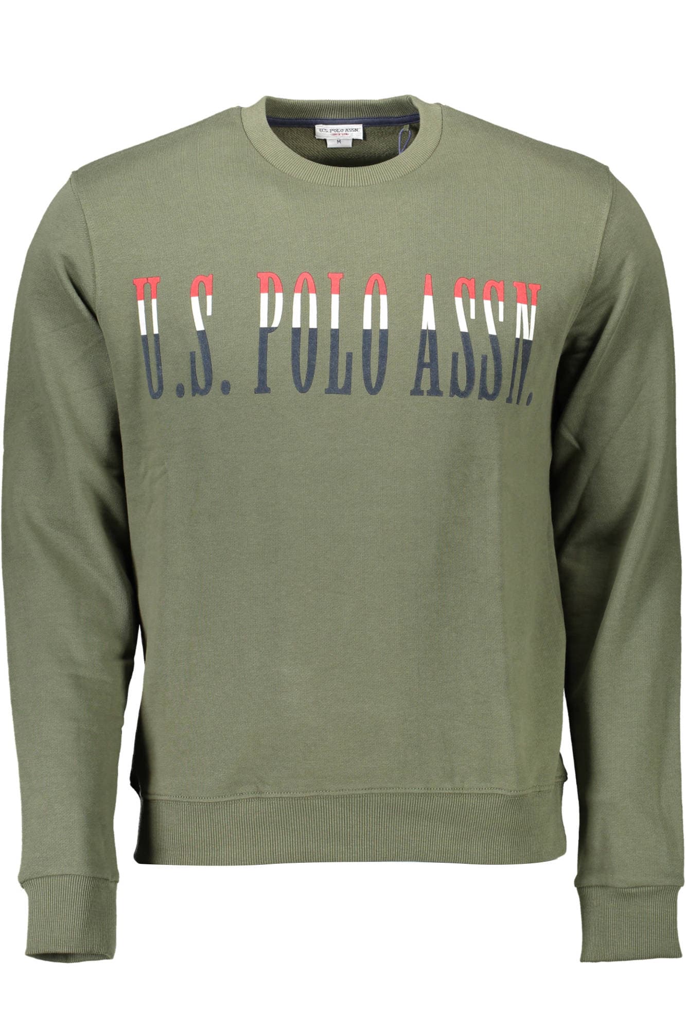 U.S. POLO ASSN. FELPA SENZA ZIP UOMO VERDE - Immagine 1