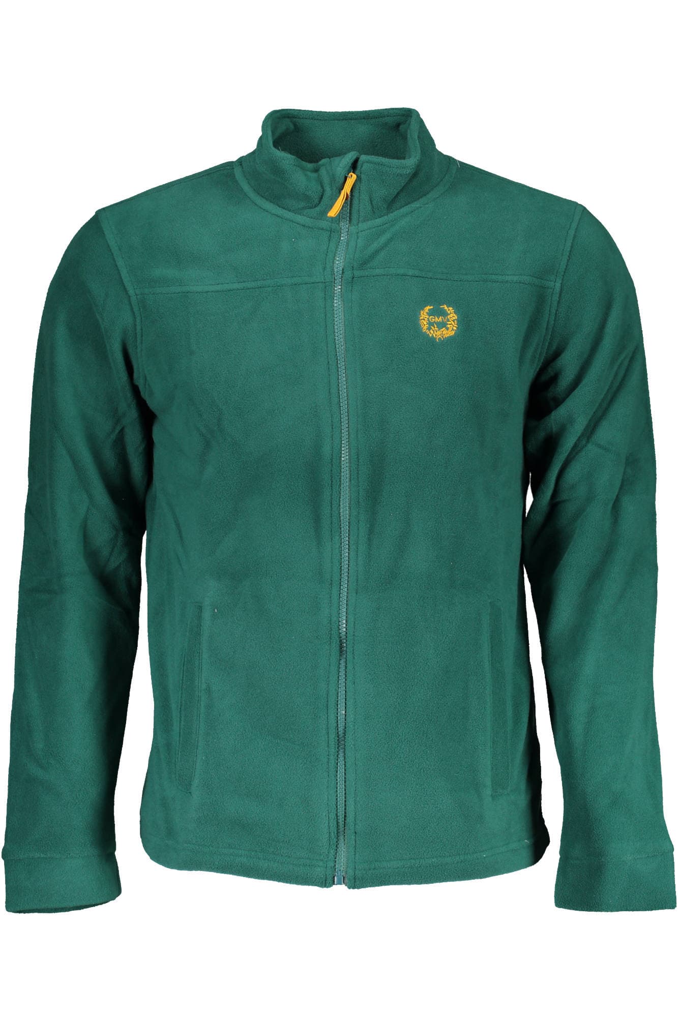 GIAN MARCO VENTURI FELPA CON ZIP UOMO VERDE - Immagine 1