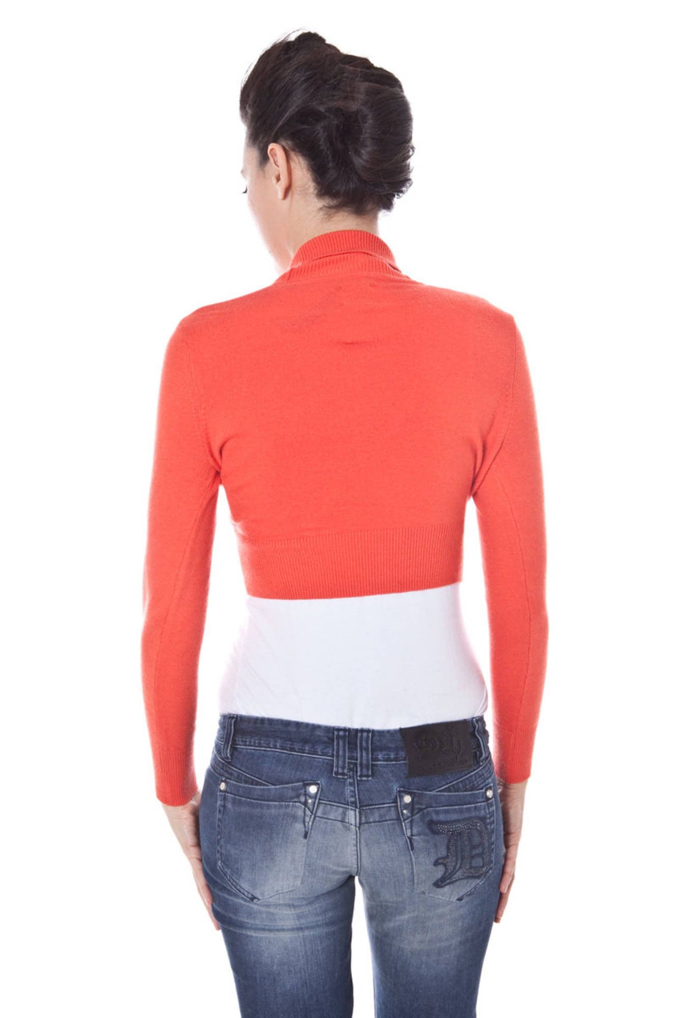 DATCH COPRISPALLE MANICHE LUNGHE DONNA ROSSO - Miniatura 2