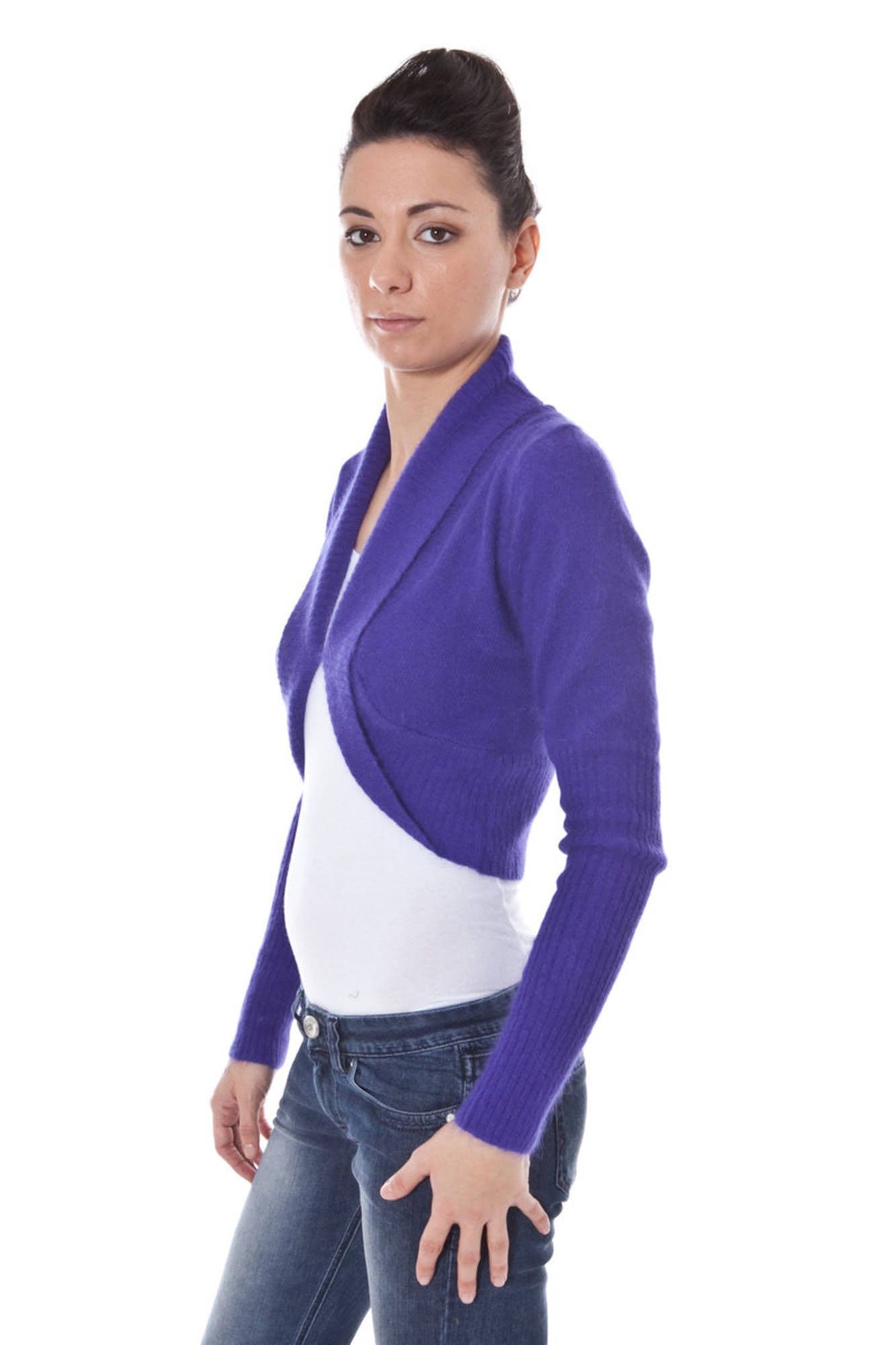 DATCH COPRISPALLE MANICHE LUNGHE DONNA VIOLA - Miniatura 3