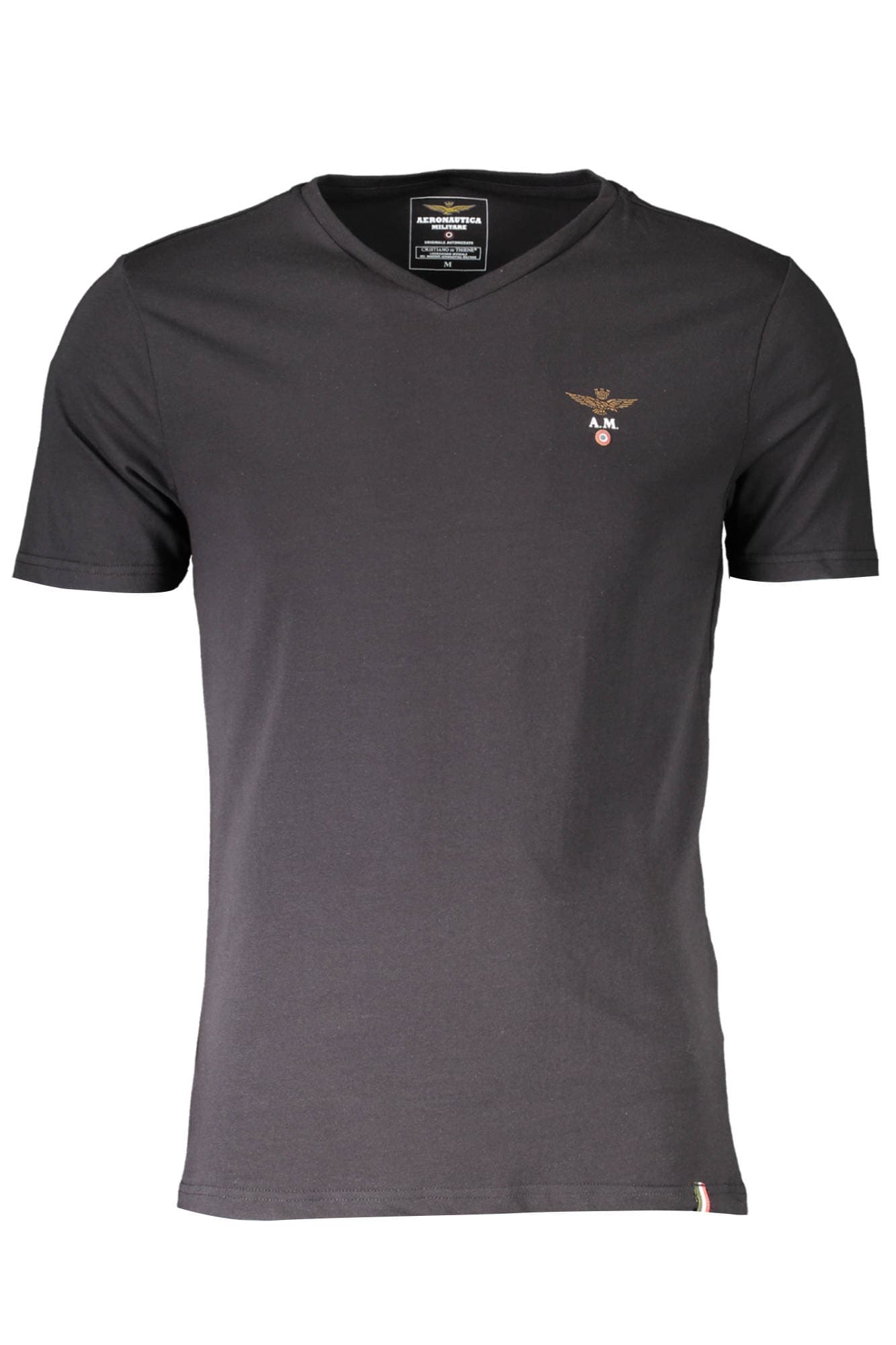 AERONAUTICA MILITARE T-SHIRT ESTERNABILE UOMO NERO - Immagine 1