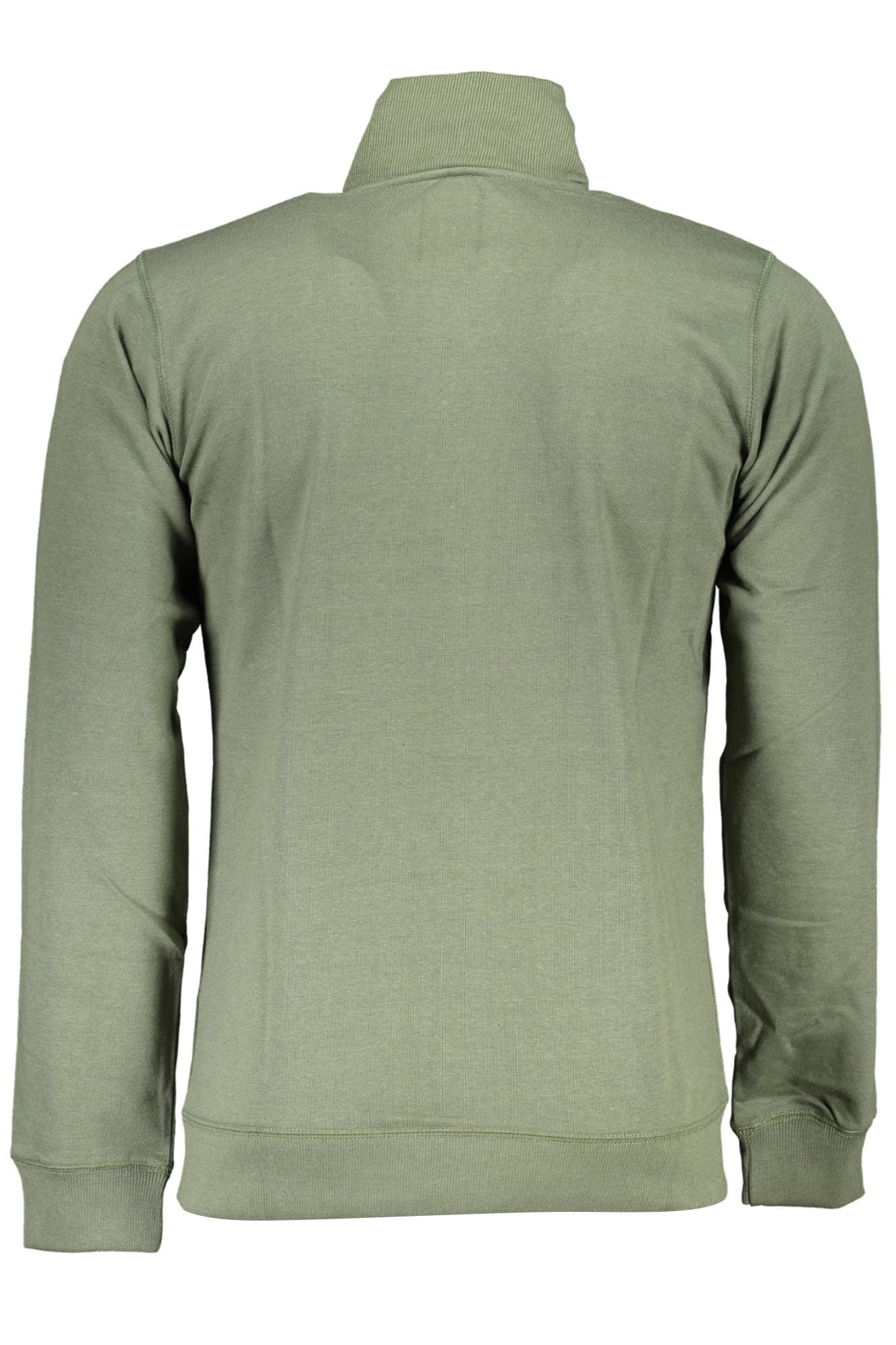 GIAN MARCO VENTURI FELPA CON ZIP UOMO VERDE - Miniatura 2