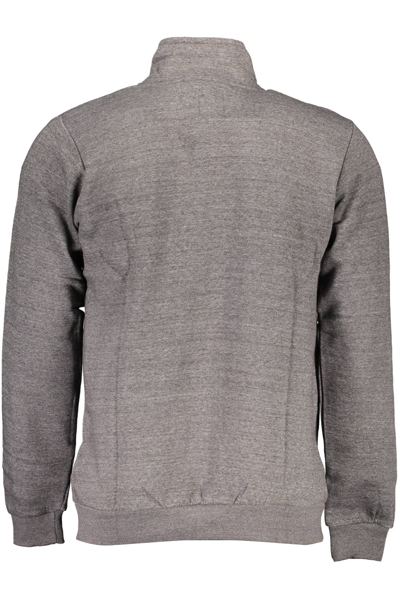 GIAN MARCO VENTURI FELPA CON ZIP UOMO GRIGIO - Miniatura 2