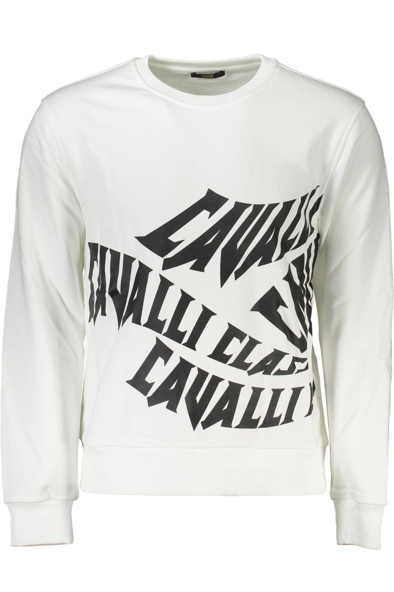 CAVALLI CLASS FELPA SENZA ZIP UOMO BIANCO - Immagine principale