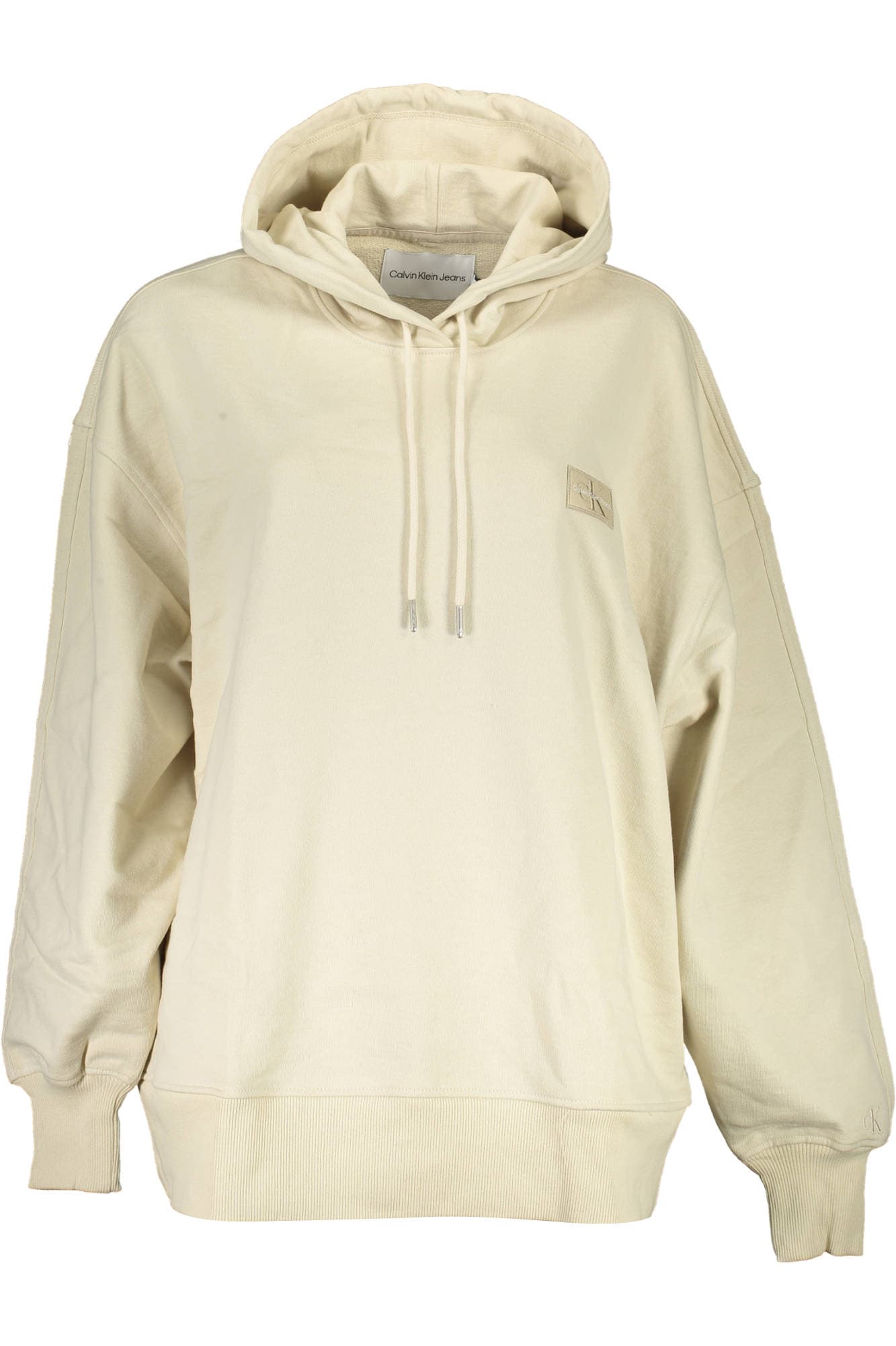 CALVIN KLEIN FELPA SENZA ZIP DONNA BEIGE - Immagine principale