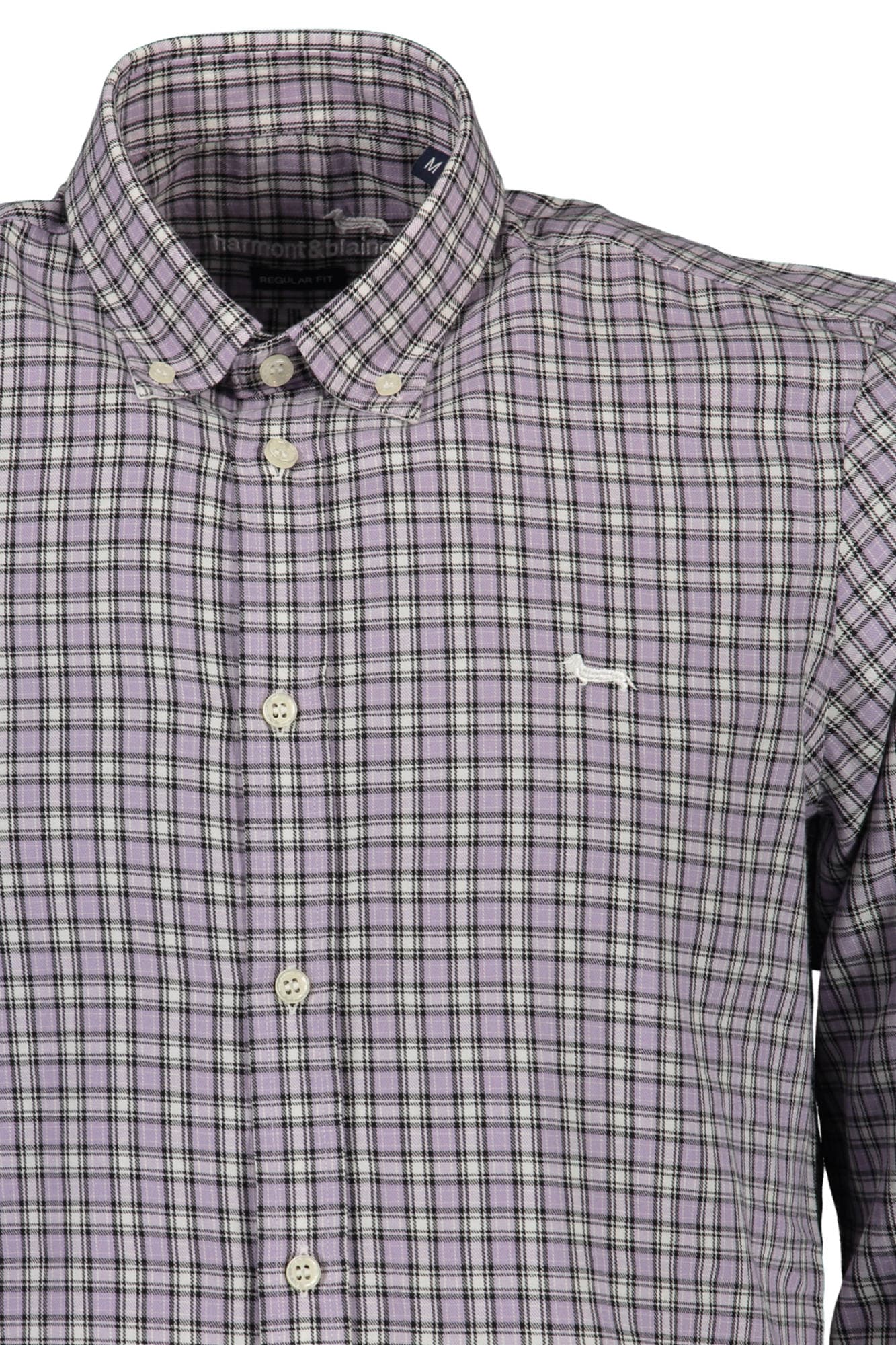 HARMONT & BLAINE CAMICIA MANICHE LUNGHE UOMO VIOLA - Miniatura 2