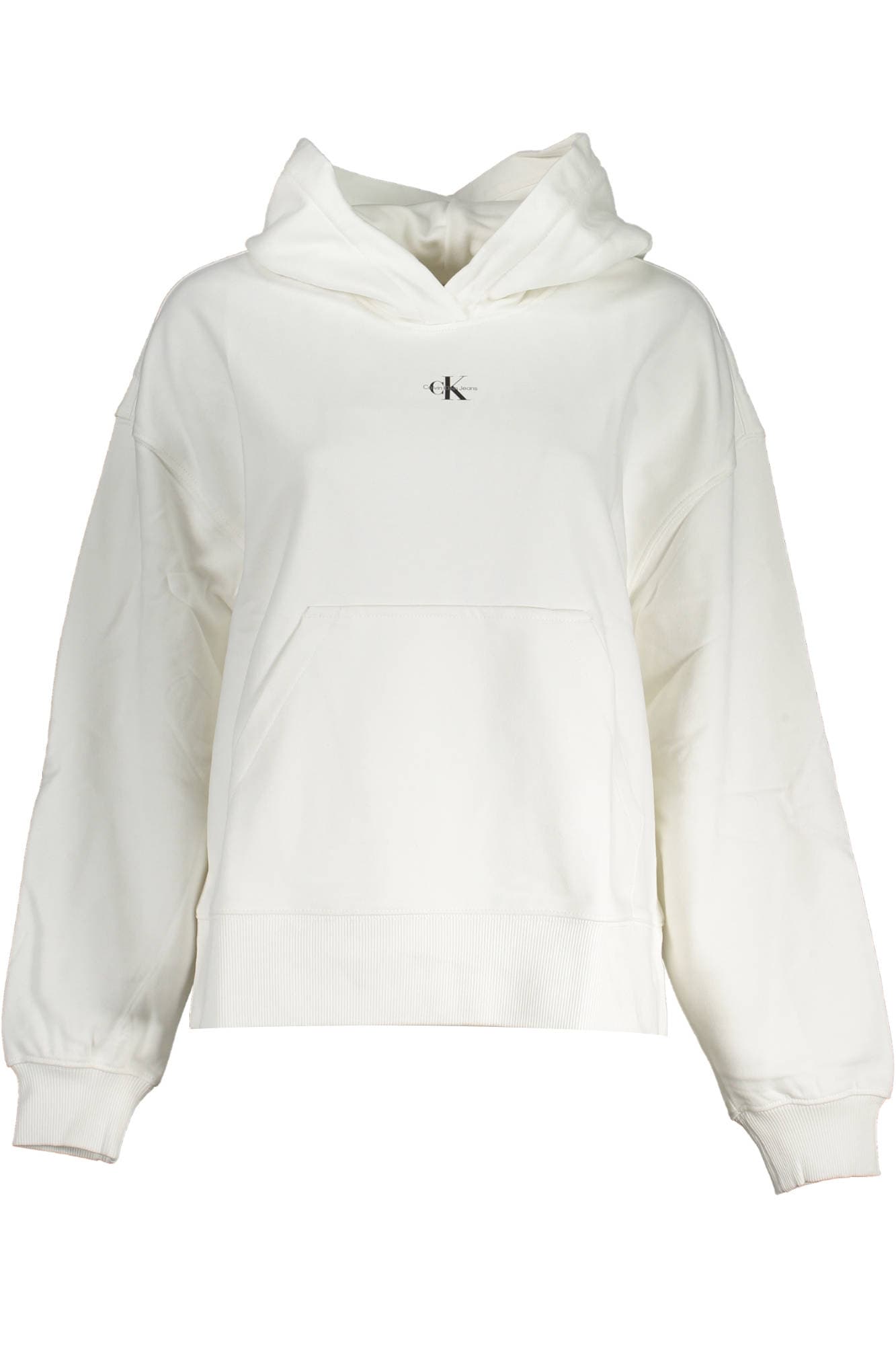 CALVIN KLEIN FELPA SENZA ZIP DONNA BIANCO - Immagine principale