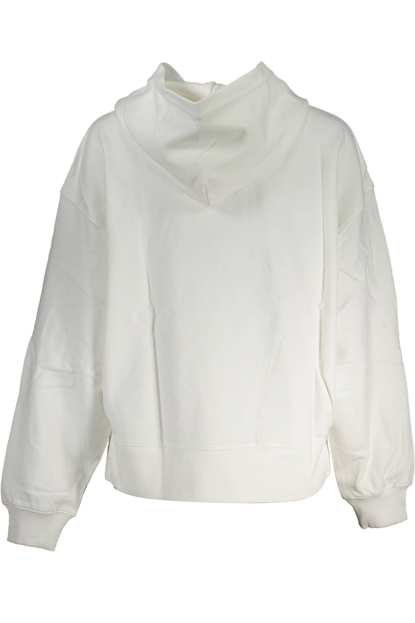 CALVIN KLEIN FELPA SENZA ZIP DONNA BIANCO - Miniatura 2
