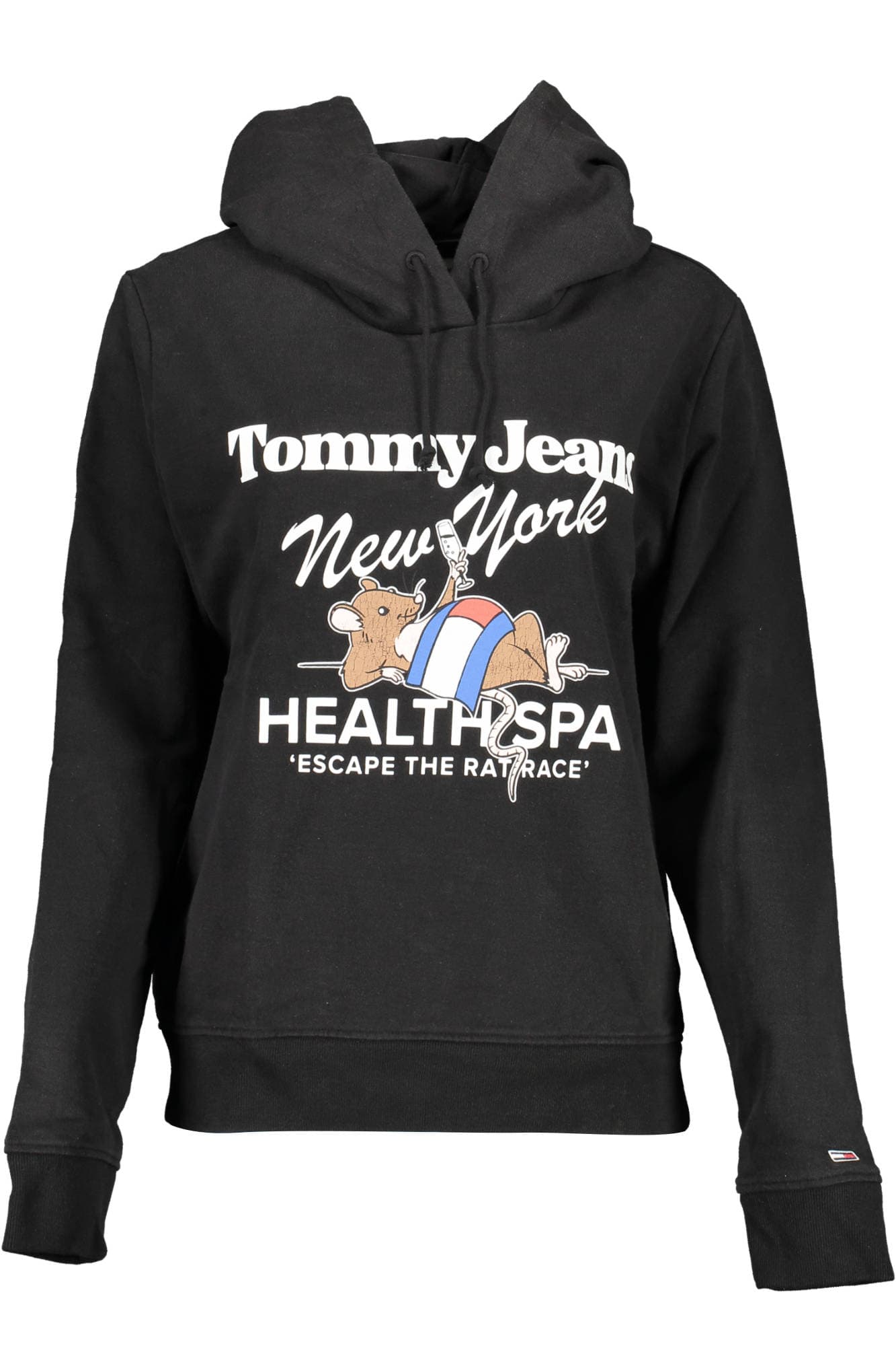 TOMMY HILFIGER FELPA SENZA ZIP DONNA NERO - Immagine principale