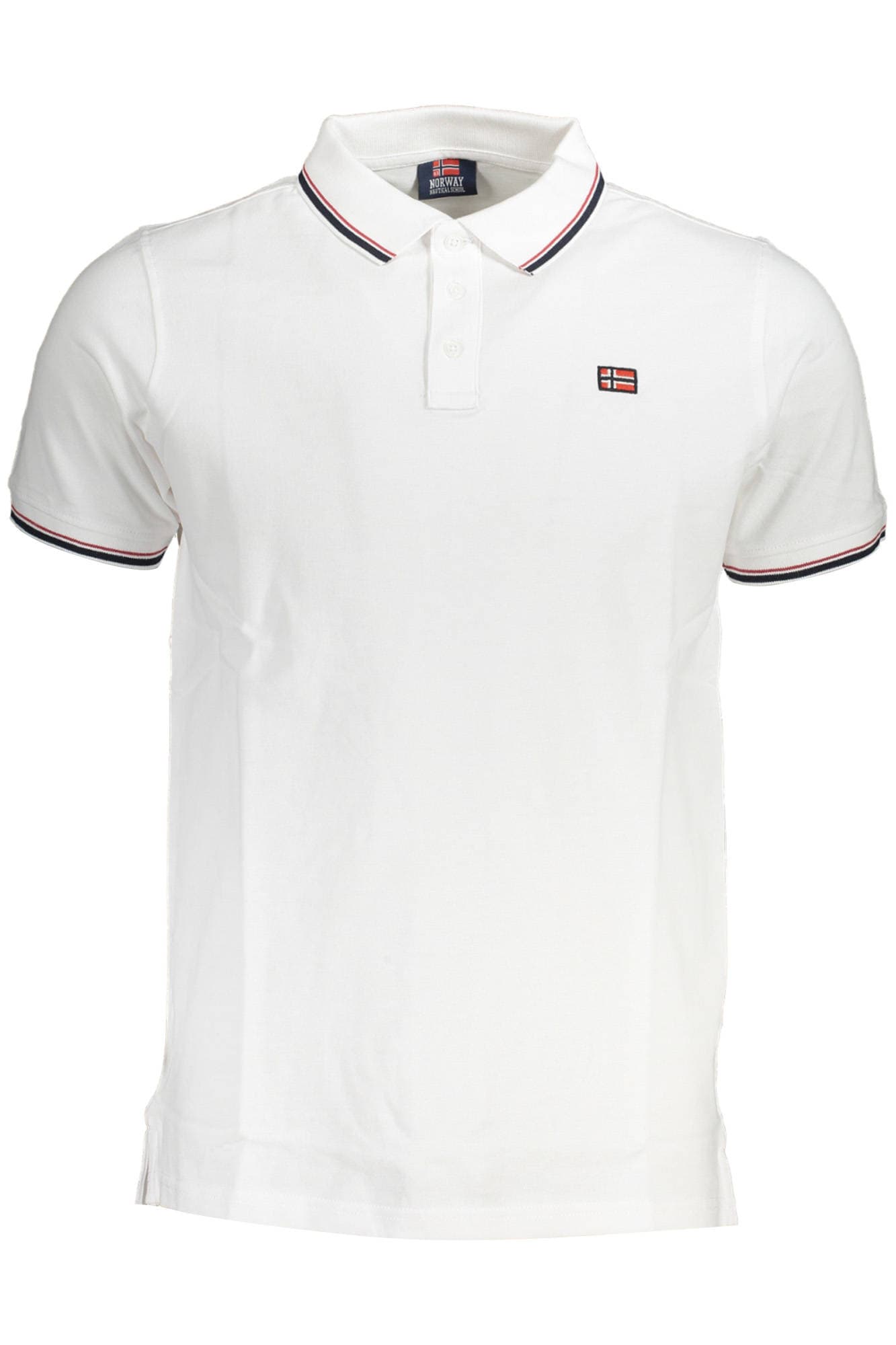 NORWAY 1963 POLO MANICHE CORTE UOMO BIANCO - Immagine 1