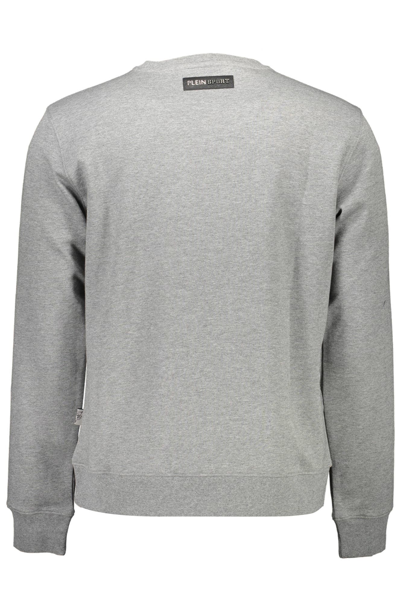 PLEIN SPORT FELPA SENZA ZIP UOMO GRIGIO - Miniatura 2