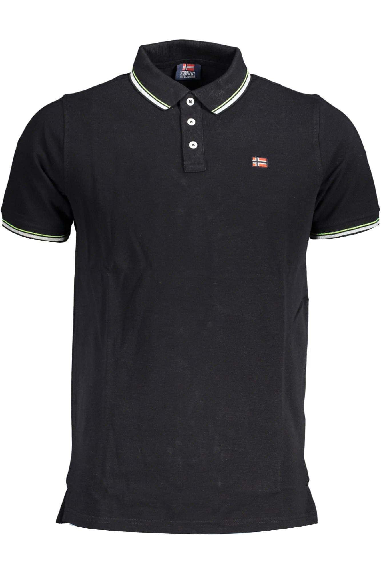 NORWAY 1963 POLO MANICHE CORTE UOMO NERO - Immagine 1