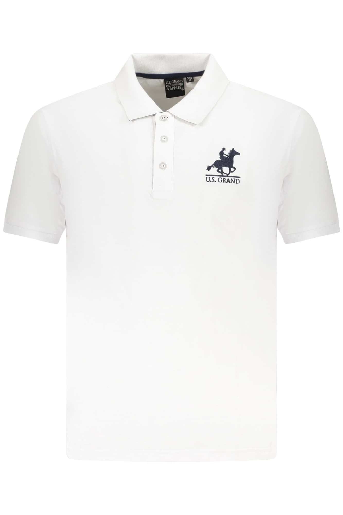 U.S. GRAND POLO MANICHE CORTE UOMO BIANCO - Immagine 1