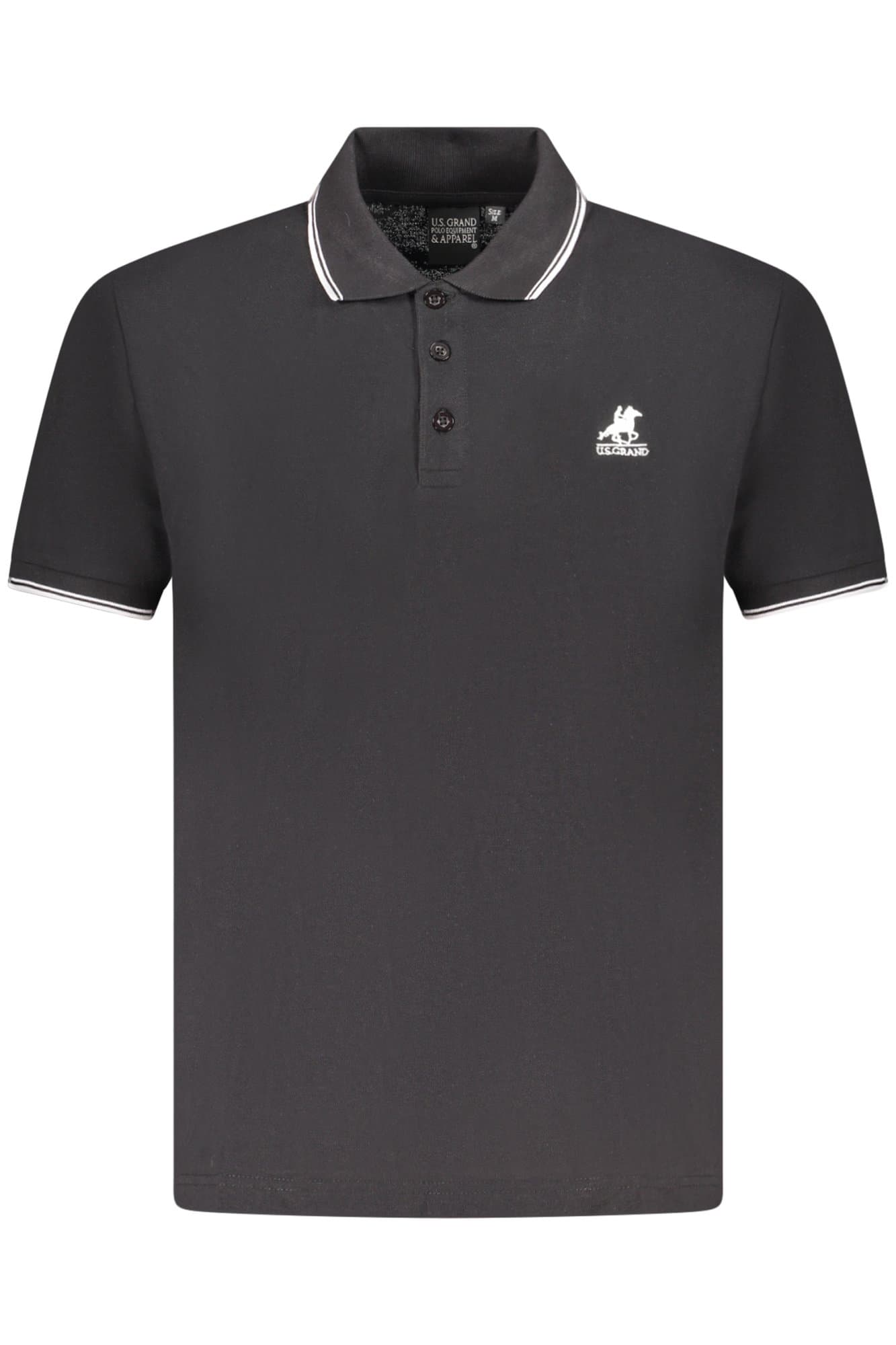U.S. GRAND POLO MANICHE CORTE UOMO NERO - Immagine principale