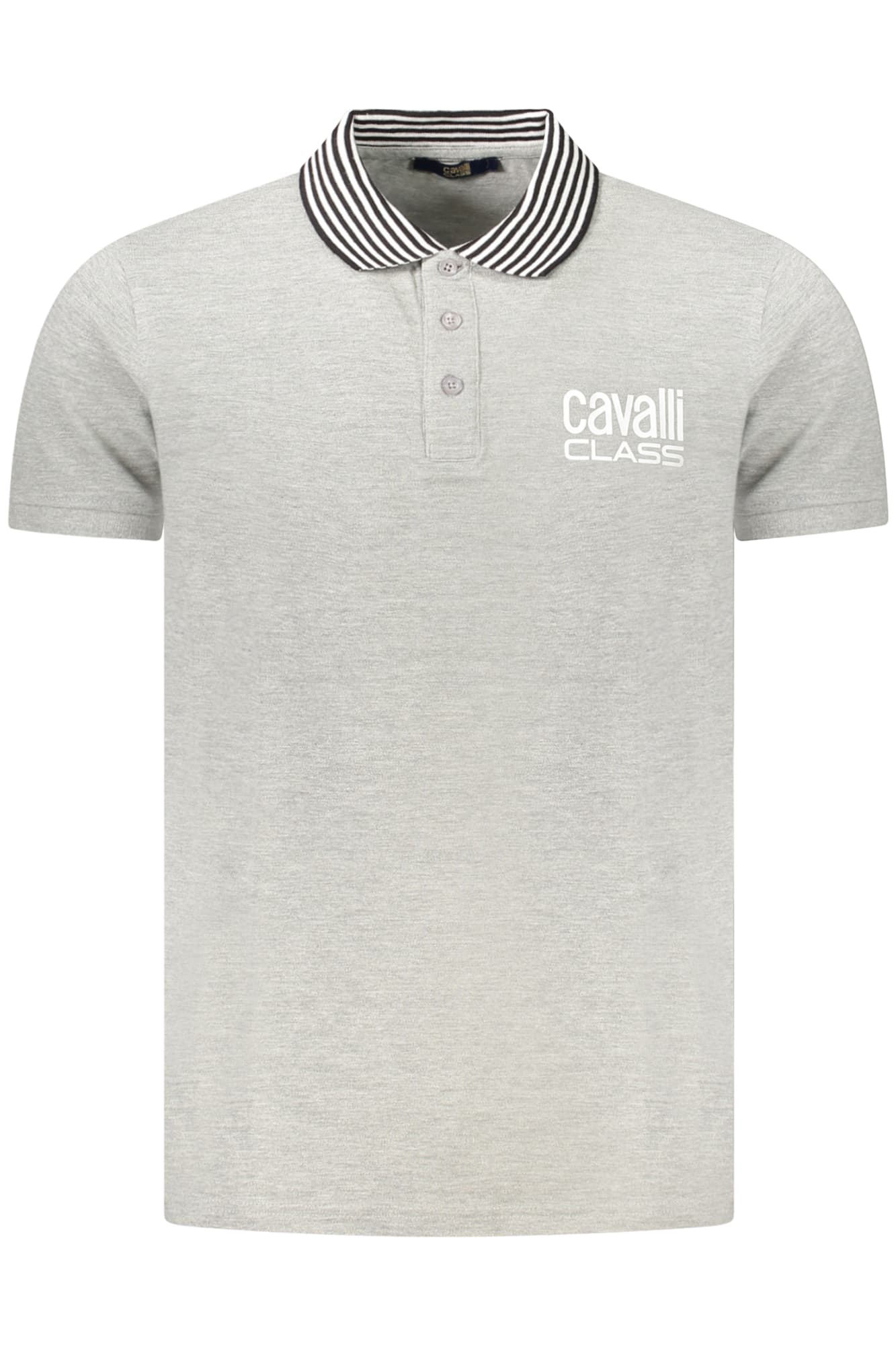 CAVALLI CLASS POLO MANICHE CORTE UOMO GRIGIO - Immagine principale