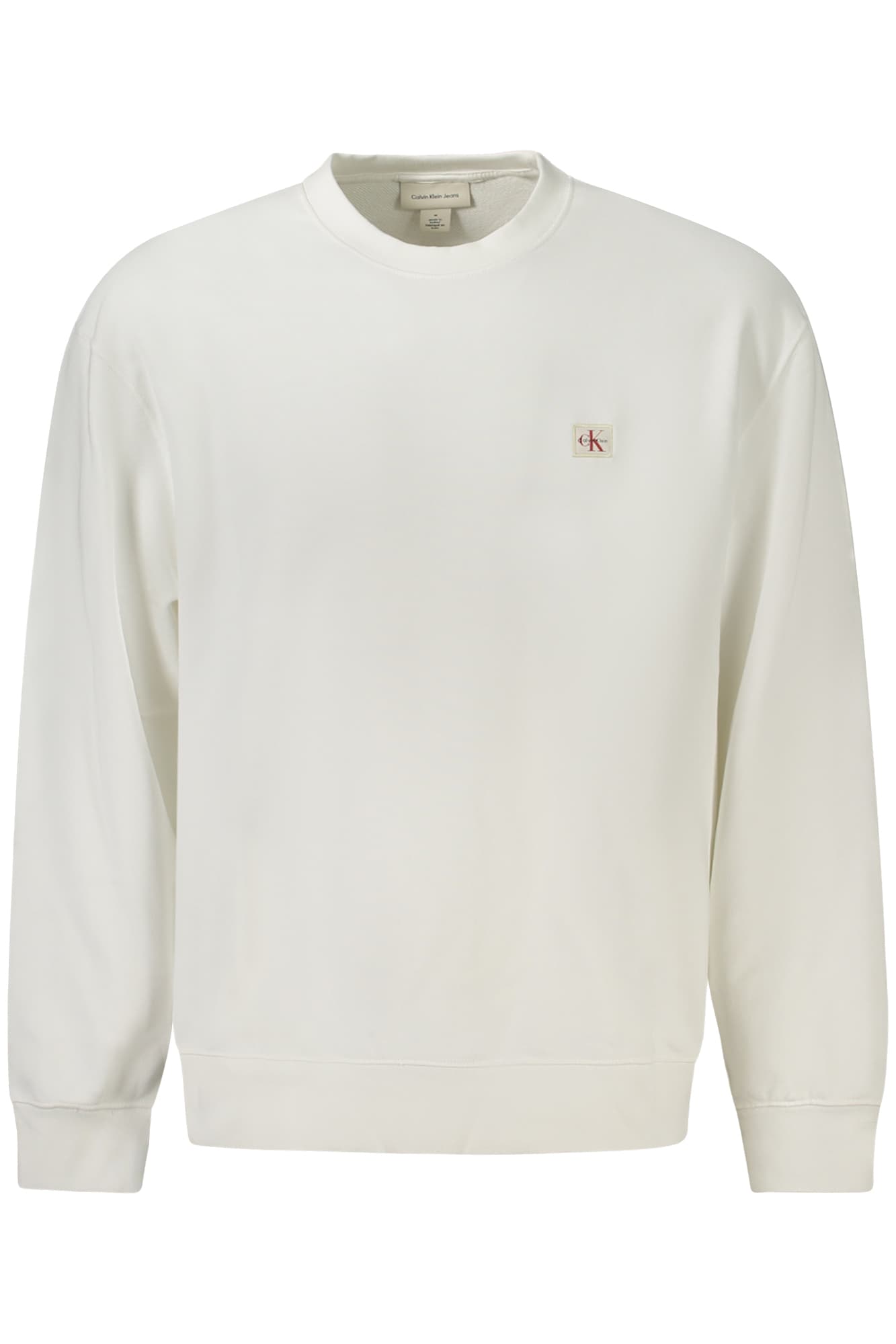 CALVIN KLEIN FELPA SENZA ZIP UOMO BIANCO - Immagine principale