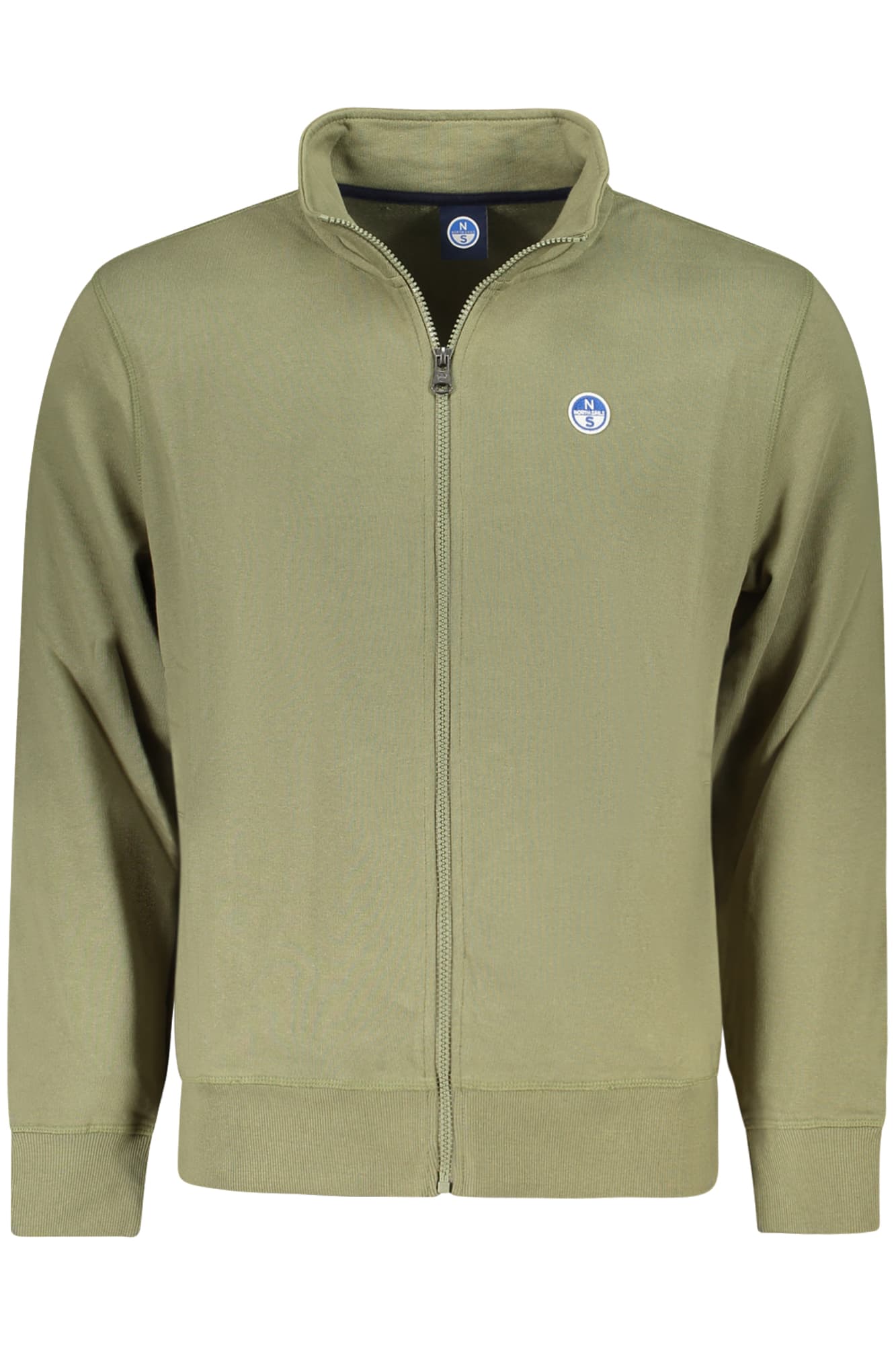 NORTH SAILS FELPA CON ZIP UOMO VERDE - Immagine principale