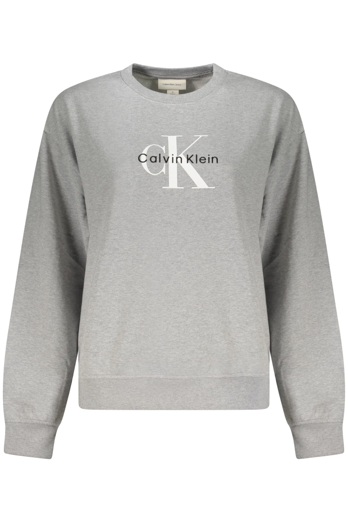 CALVIN KLEIN FELPA SENZA ZIP DONNA GRIGIO - Immagine principale