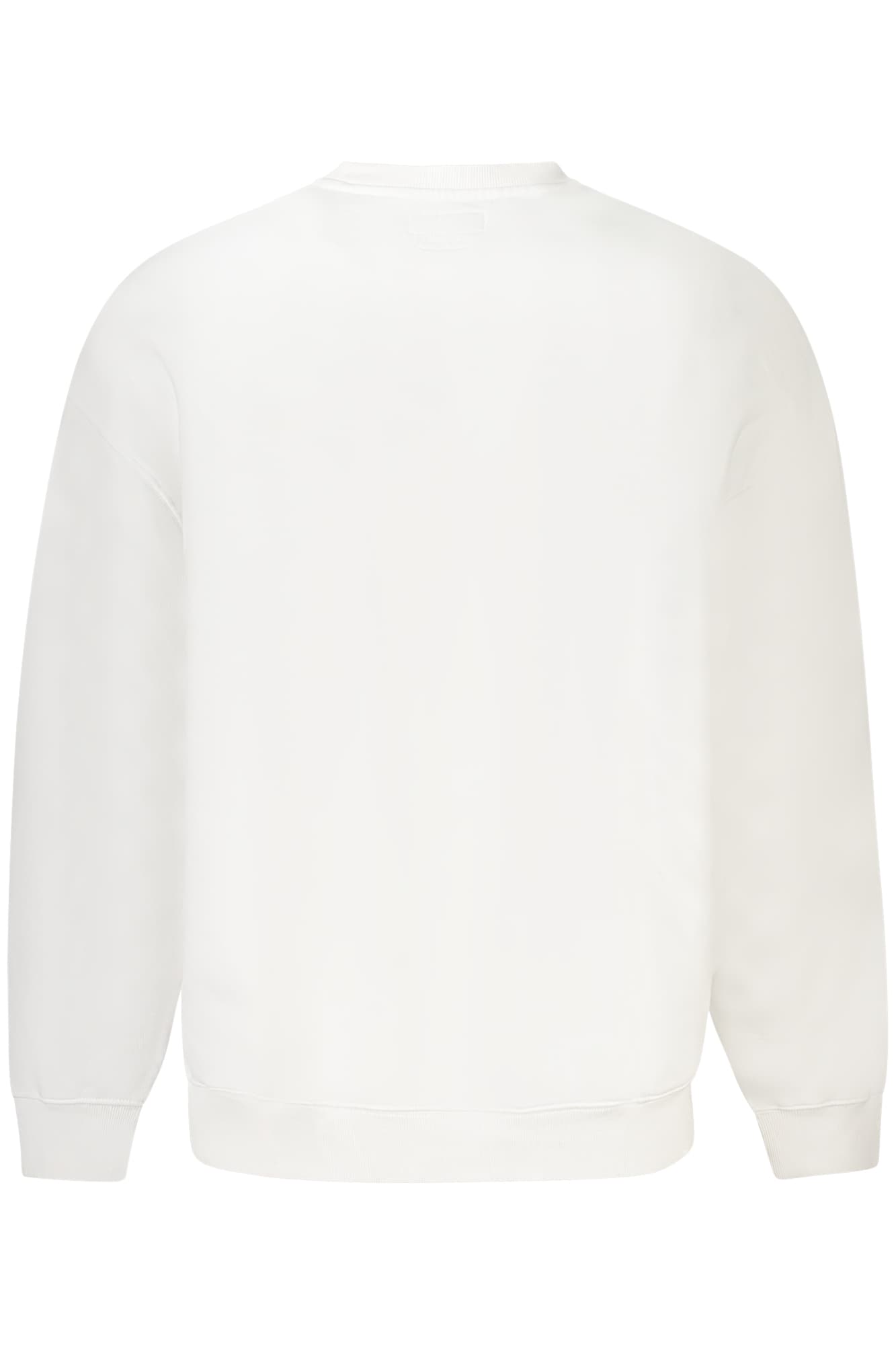 GUESS JEANS FELPA SENZA ZIP UOMO BIANCO - Miniatura 2