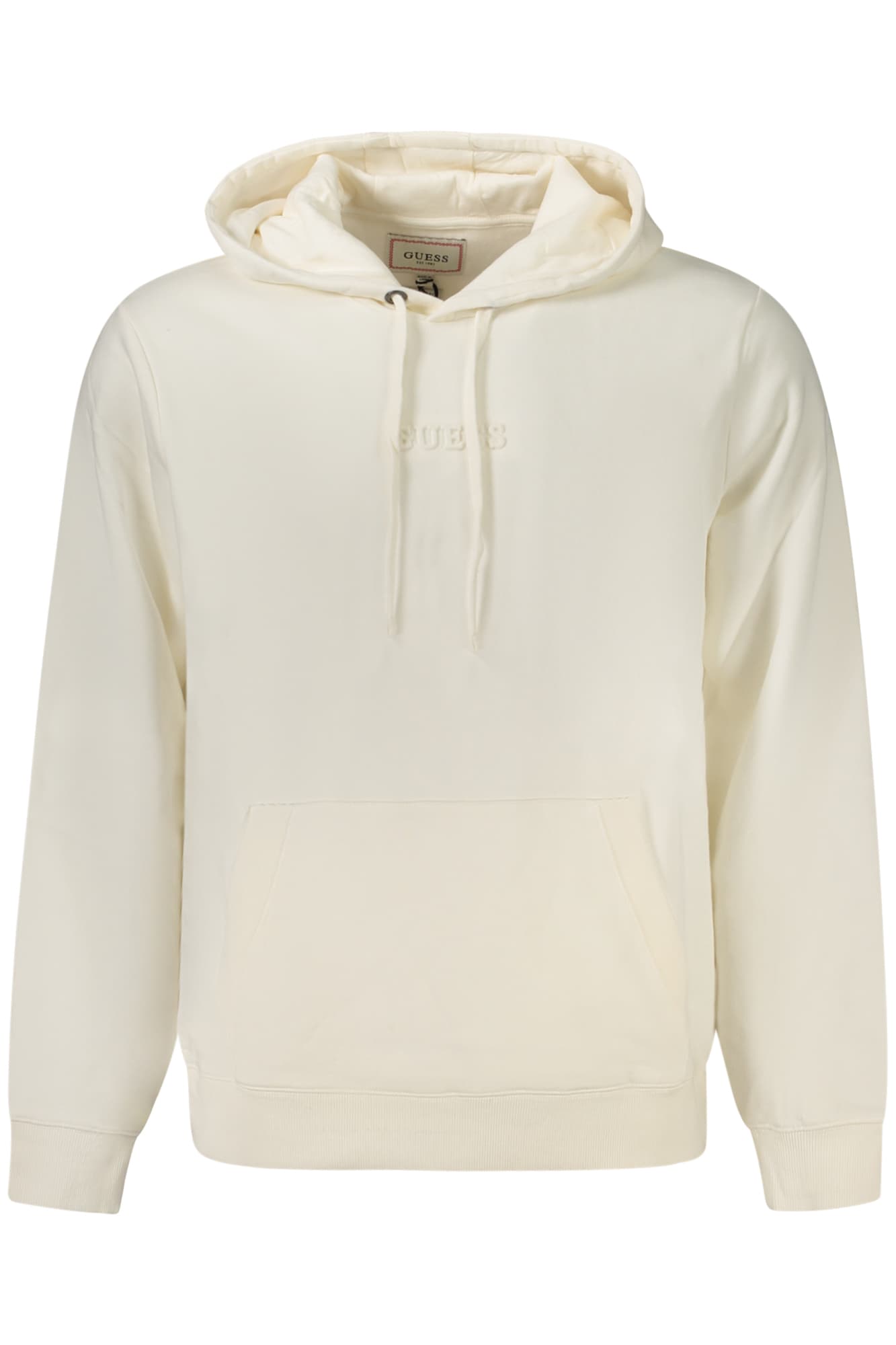 GUESS JEANS FELPA SENZA ZIP UOMO BIANCO - Immagine principale