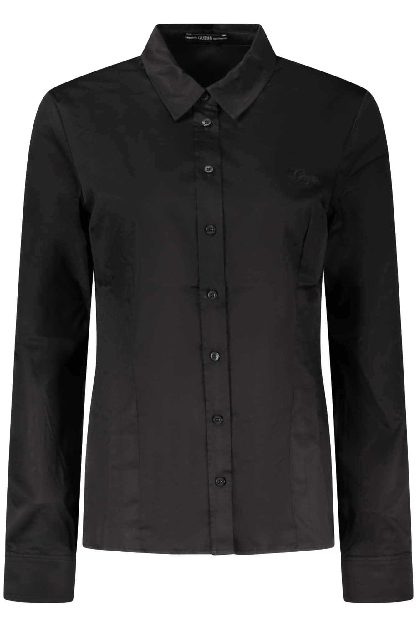 GUESS JEANS CAMICIA MANICHE LUNGHE DONNA NERO