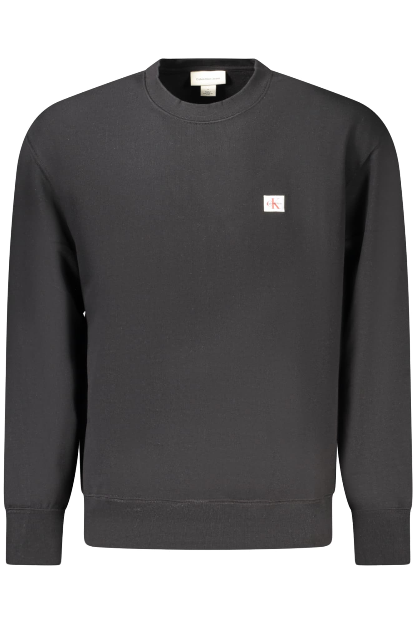 CALVIN KLEIN FELPA SENZA ZIP UOMO NERO - Immagine 1