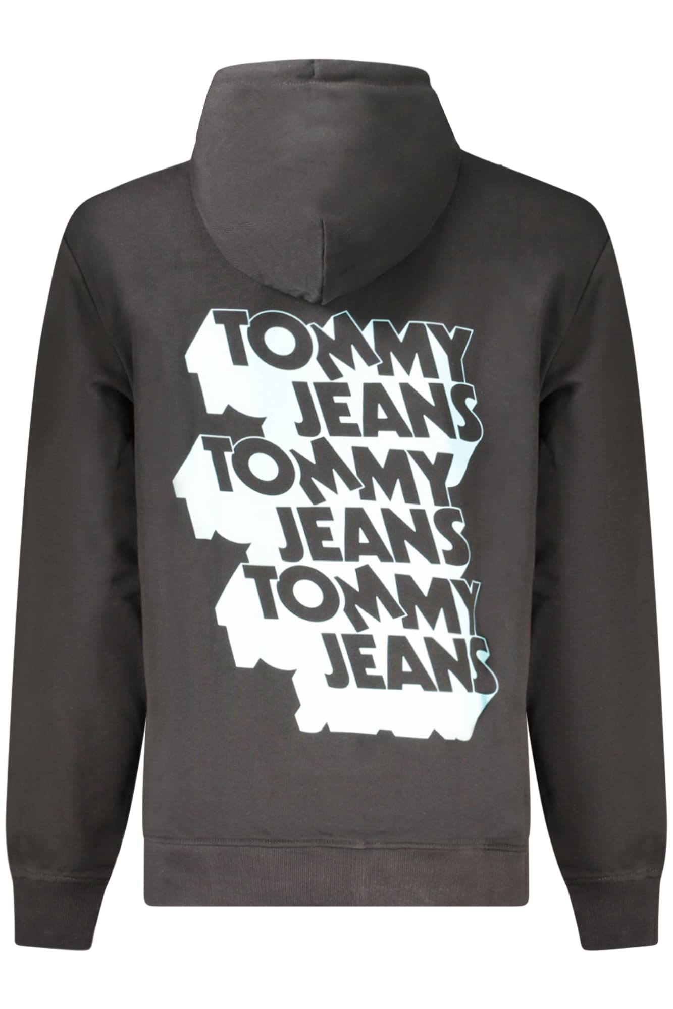 TOMMY HILFIGER FELPA SENZA ZIP UOMO NERO - Miniatura 2