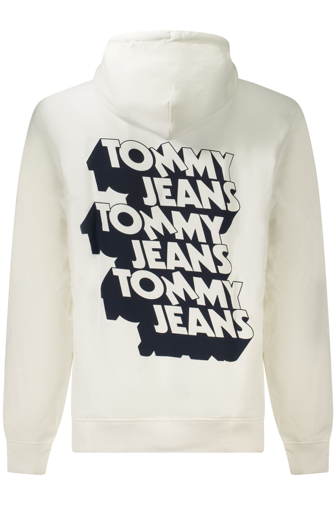 TOMMY HILFIGER FELPA SENZA ZIP UOMO BIANCO - Miniatura 2
