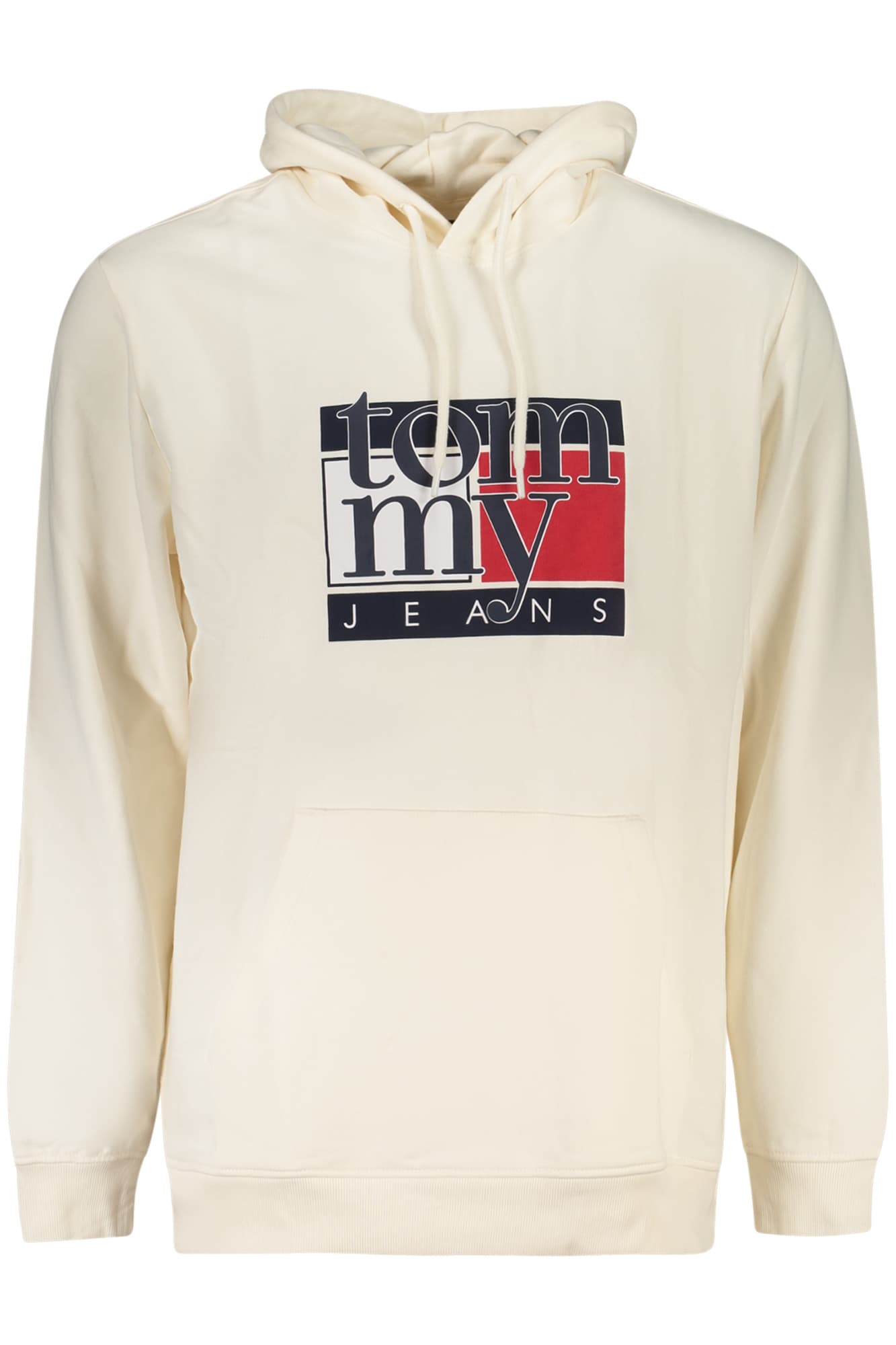 TOMMY HILFIGER FELPA SENZA ZIP UOMO BIANCO - Immagine 1