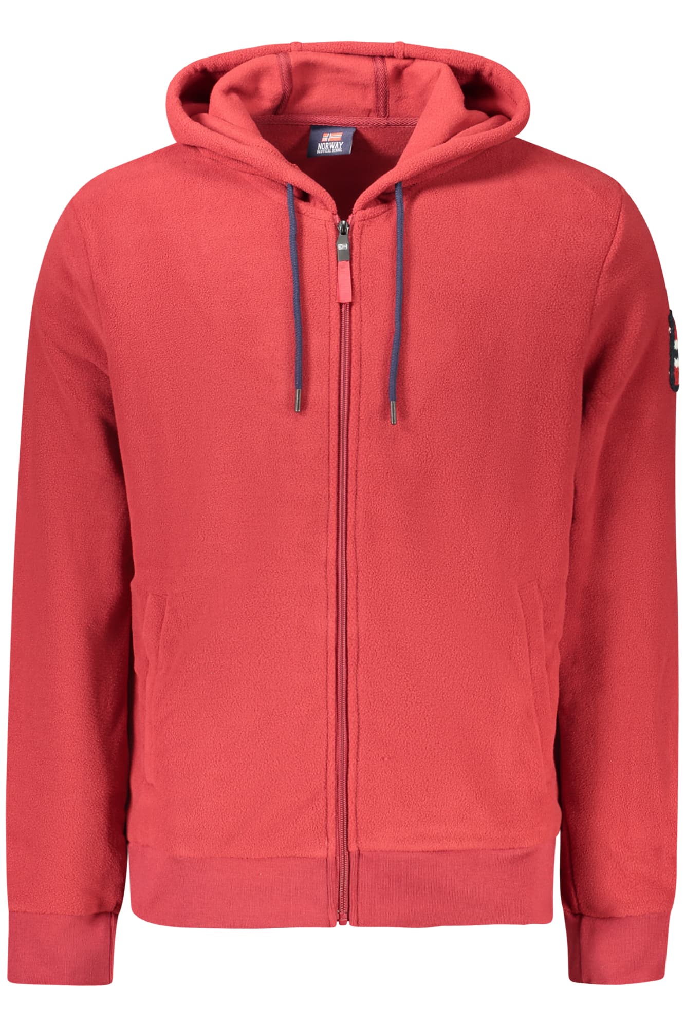 NORWAY 1963 FELPA CON ZIP UOMO ROSSO - Immagine 1