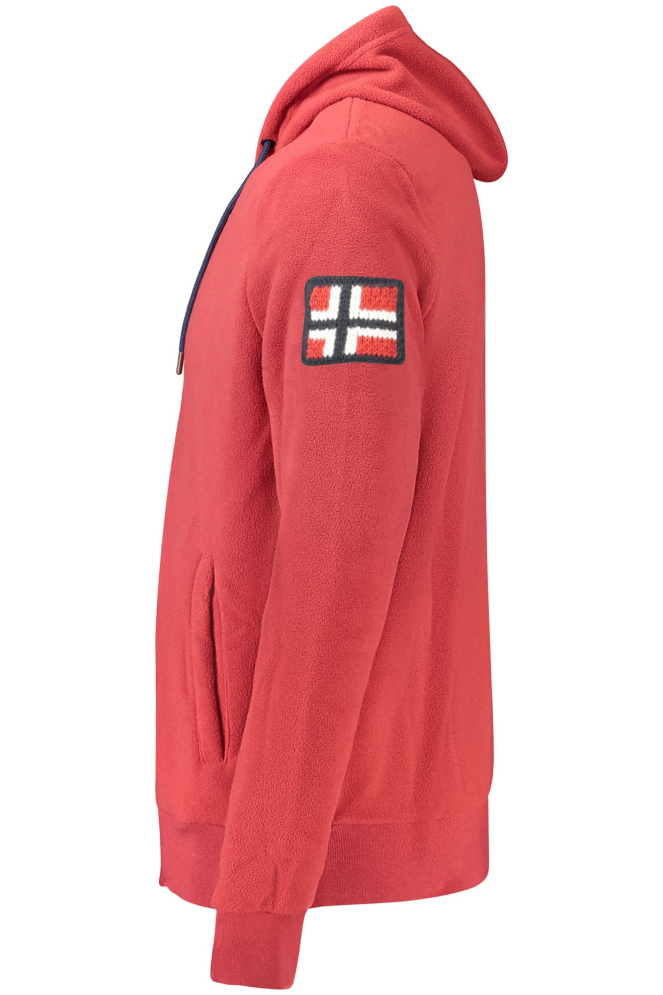 NORWAY 1963 FELPA CON ZIP UOMO ROSSO - Miniatura 3