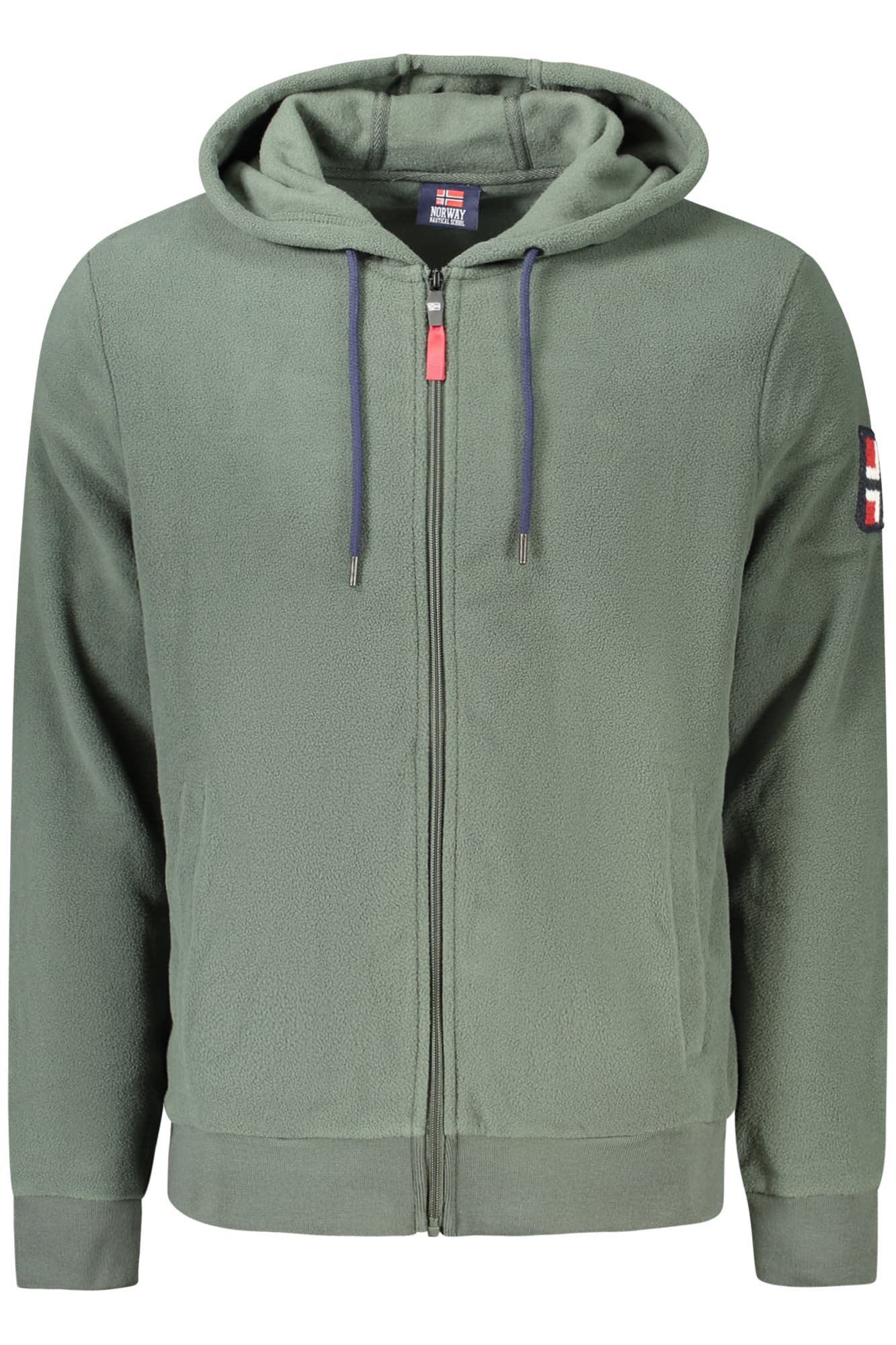 NORWAY 1963 FELPA CON ZIP UOMO VERDE - Immagine 1