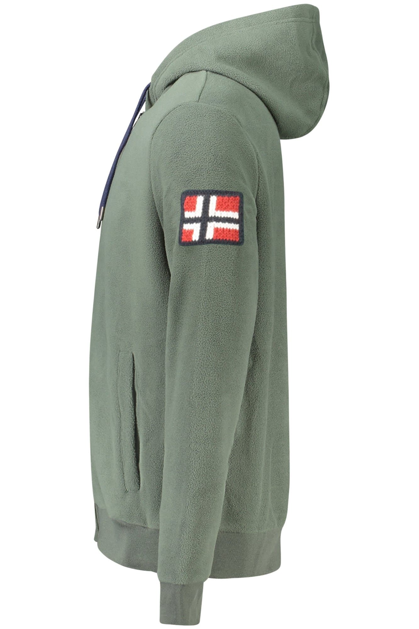 NORWAY 1963 FELPA CON ZIP UOMO VERDE - Miniatura 3