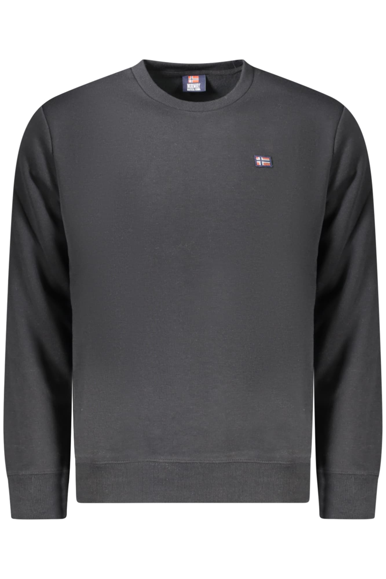 NORWAY 1963 FELPA SENZA ZIP UOMO NERO - Immagine 1