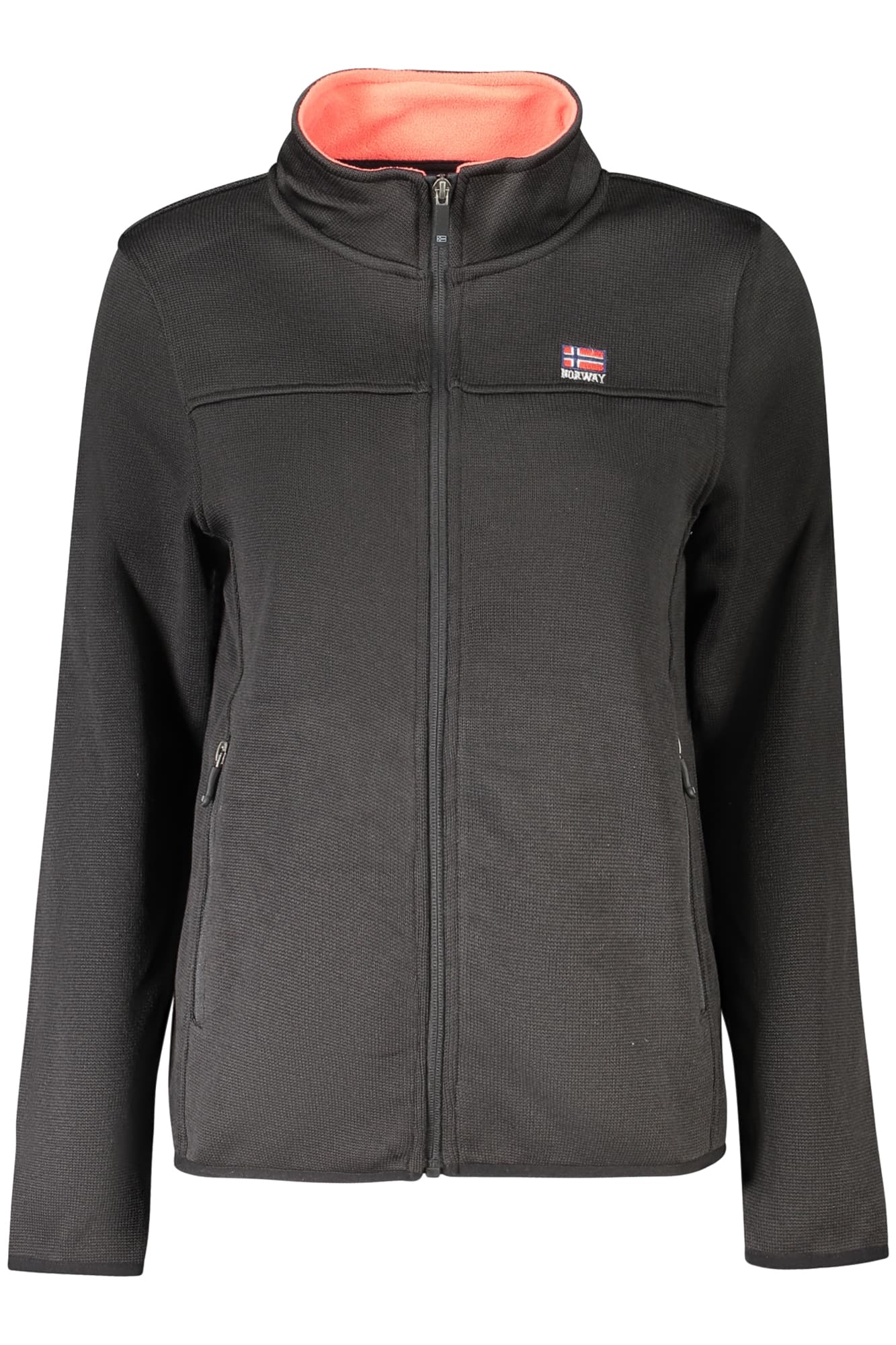NORWAY 1963 FELPA CON ZIP DONNA NERO - Immagine 1
