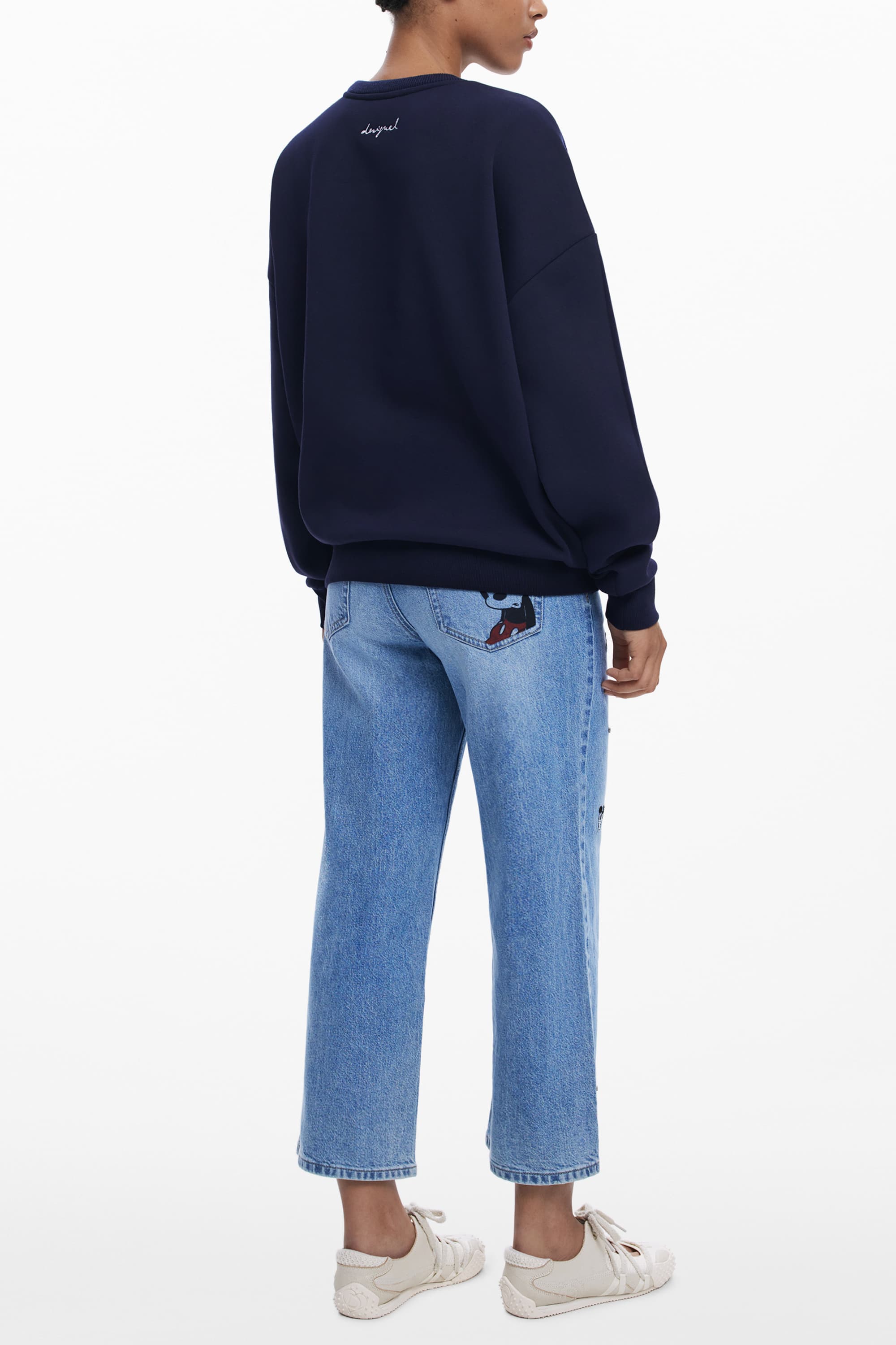 DESIGUAL FELPA SENZA ZIP DONNA BLU - Miniatura 2
