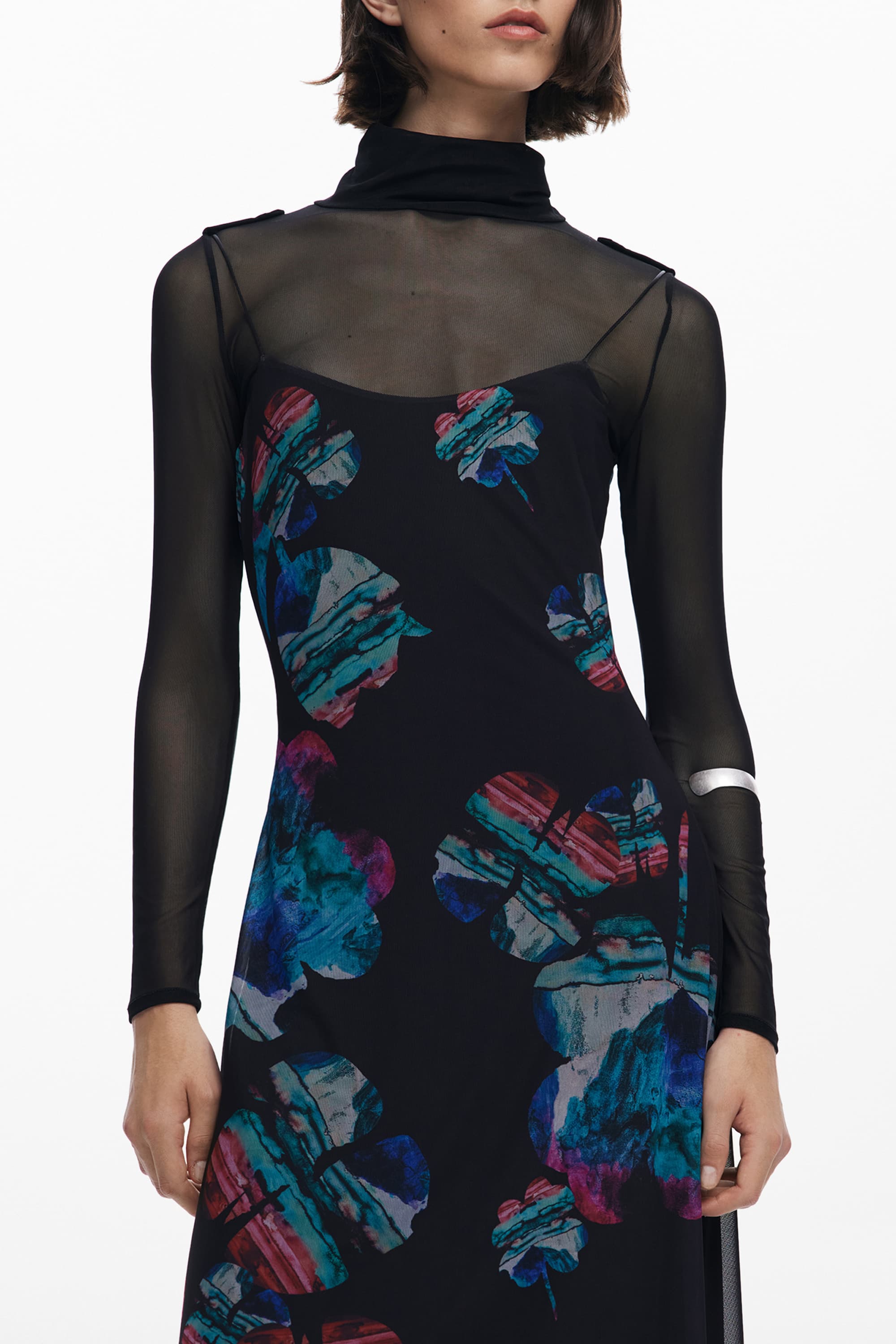 DESIGUAL ABITO LUNGO DONNA NERO - Immagine principale