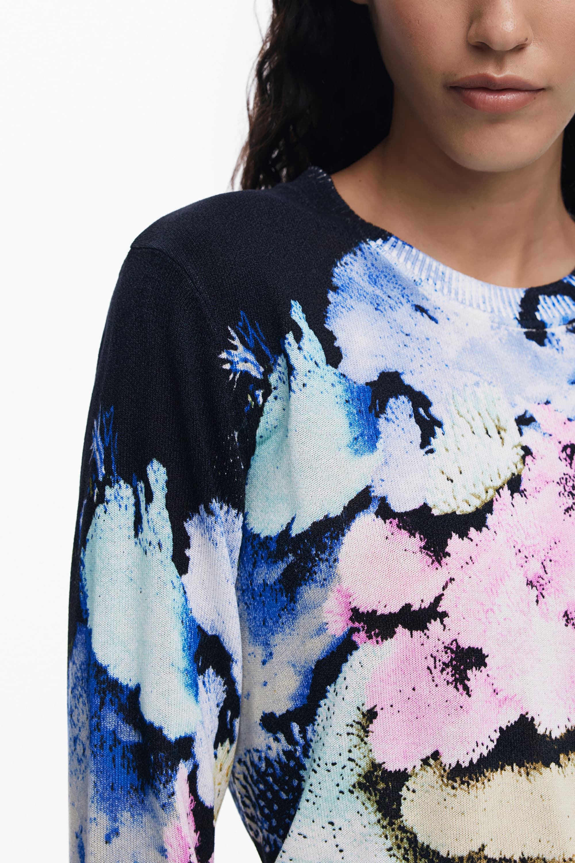 DESIGUAL MAGLIA DONNA NERO - Miniatura 3