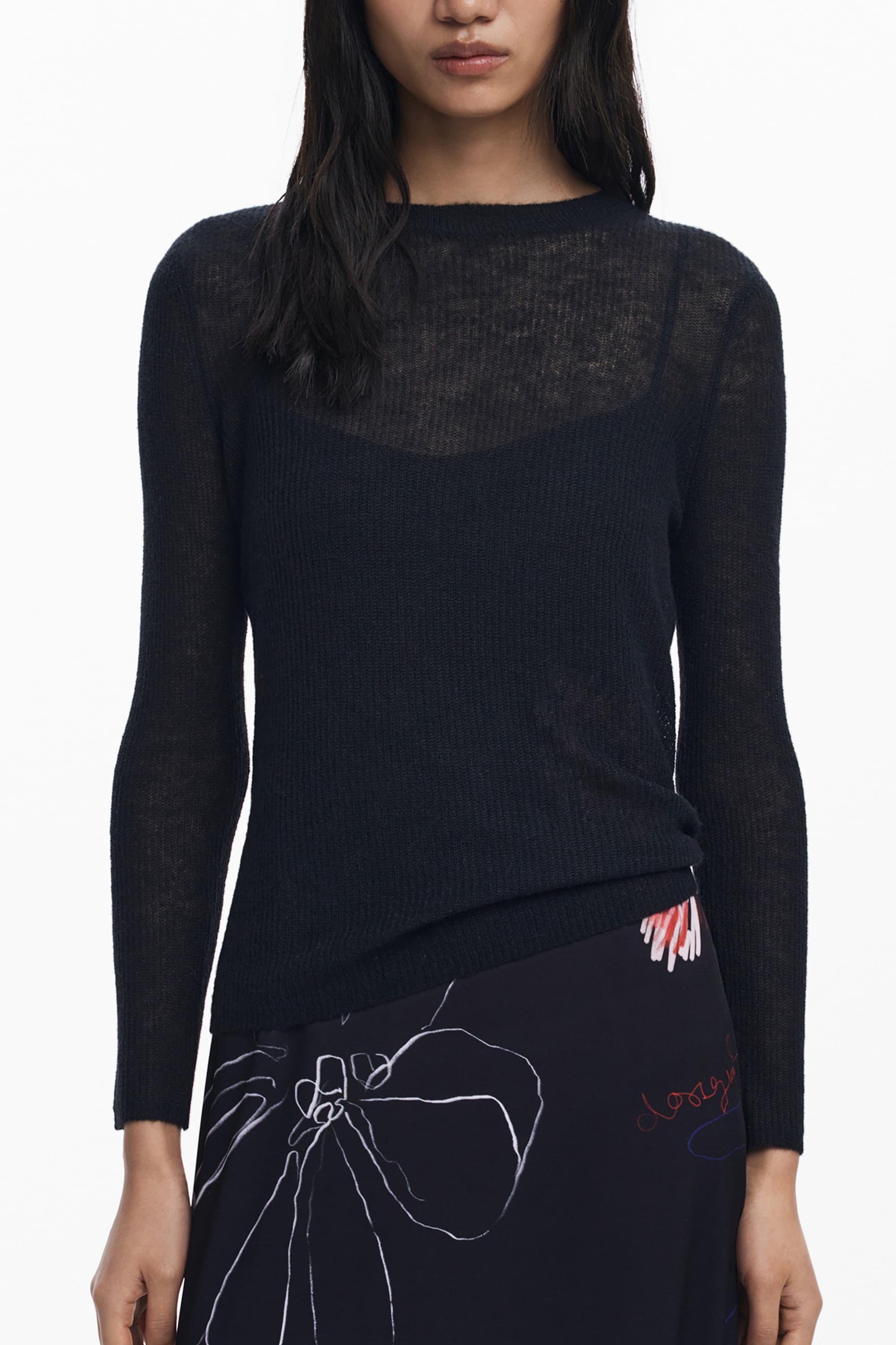 DESIGUAL ABITO LUNGO DONNA NERO - Immagine principale