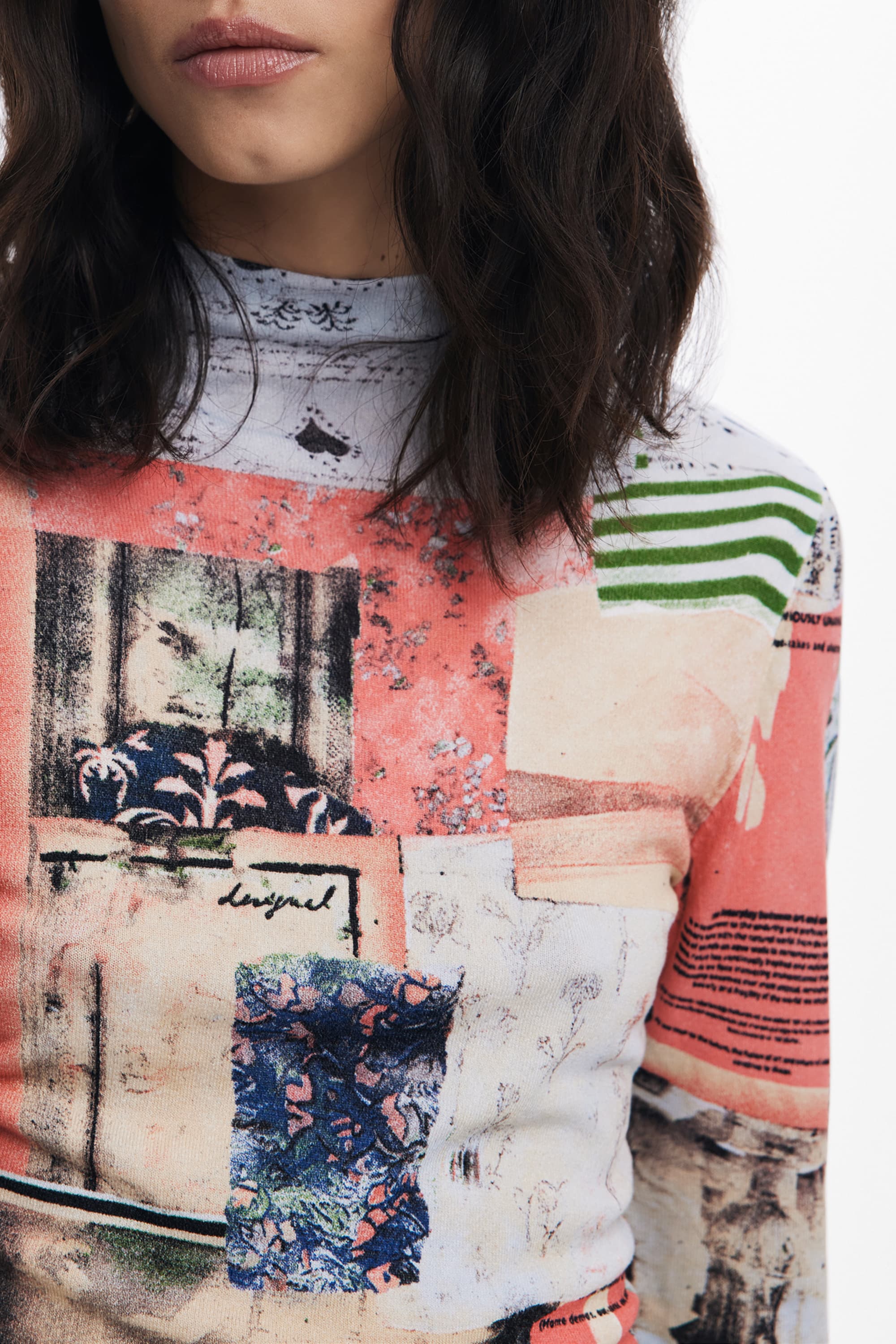 DESIGUAL MAGLIA DONNA ROSA - Miniatura 3