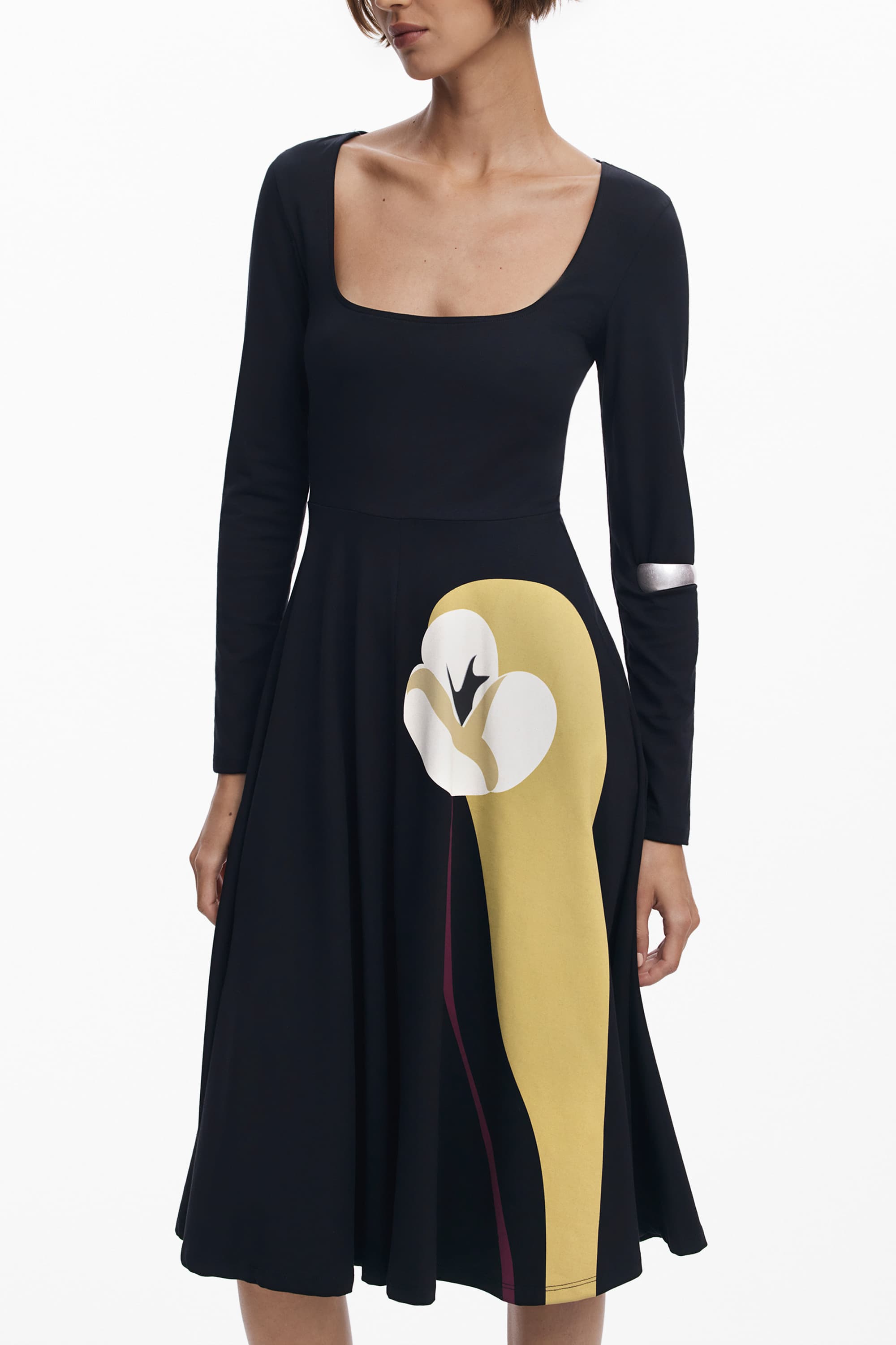 DESIGUAL ABITO LUNGO DONNA NERO - Immagine principale